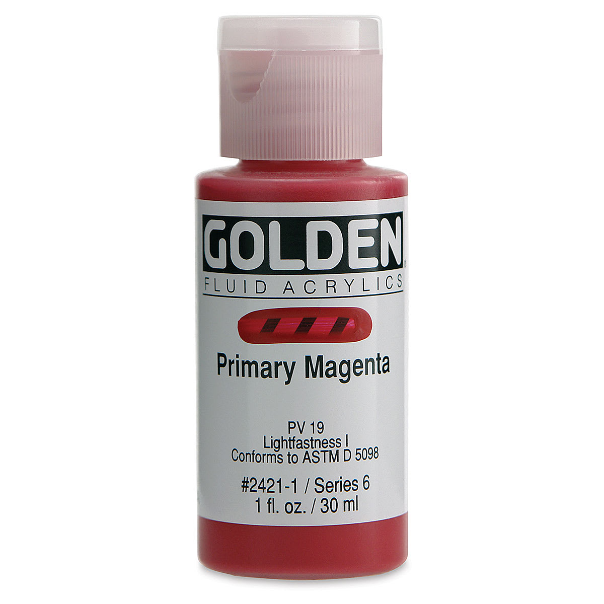 Golden Fluid Acrylics - Primary Magenta, 1 oz bottle