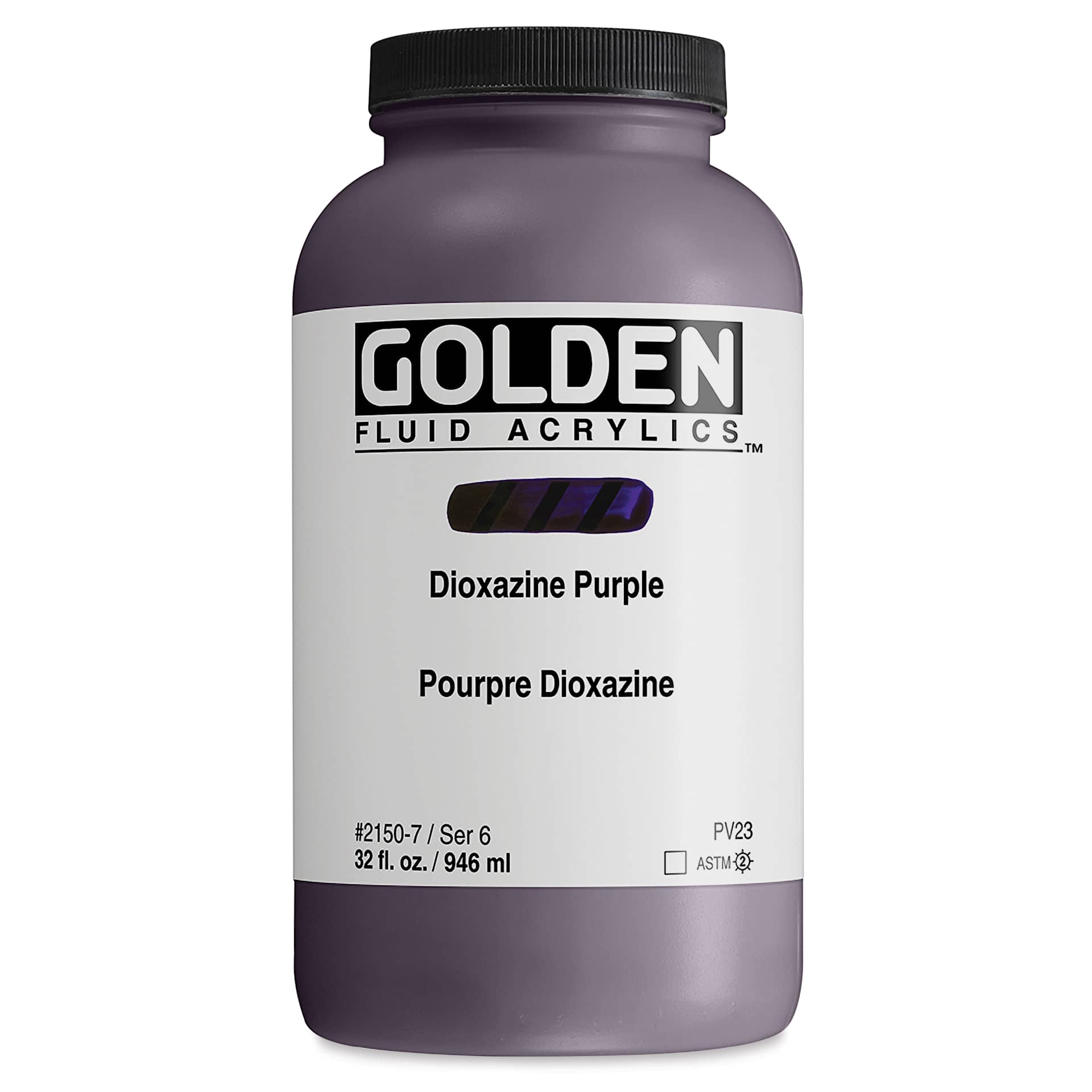 Golden Fluid Acrylic - Dioxazine Purple, 32 oz