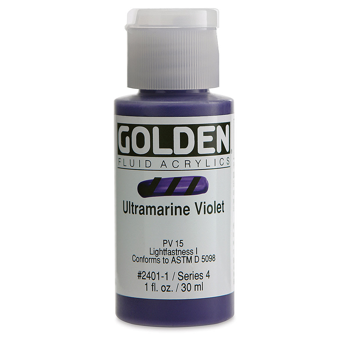 Golden Fluid Acrylics - Ultramarine Violet, 1 oz bottle