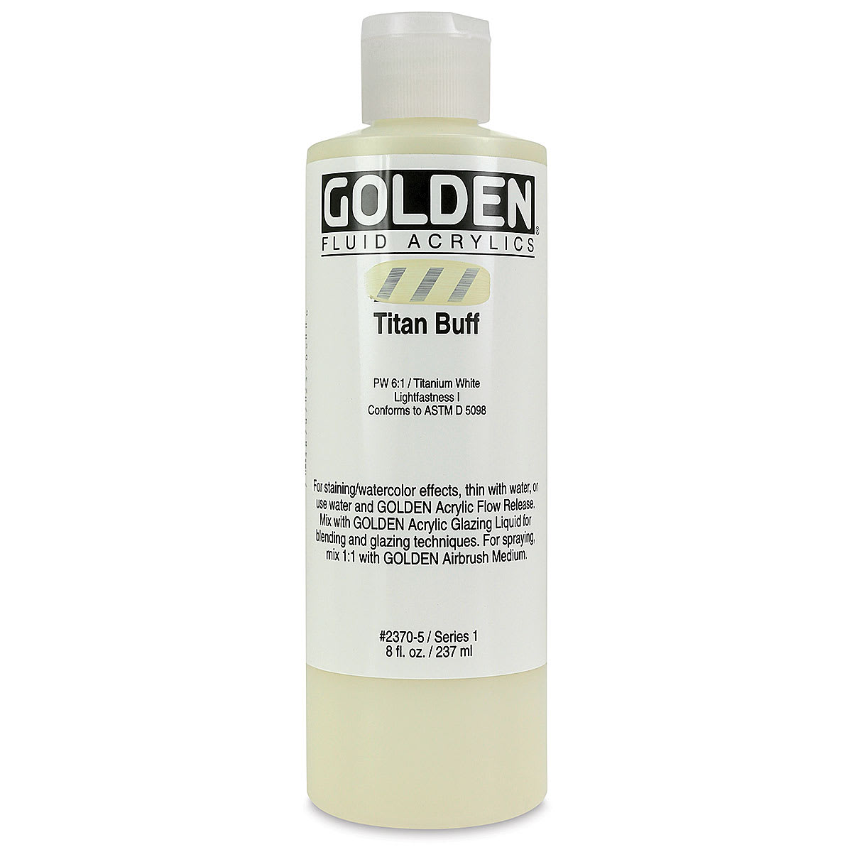 Golden Fluid Acrylics - Titan Buff, 8 oz bottle