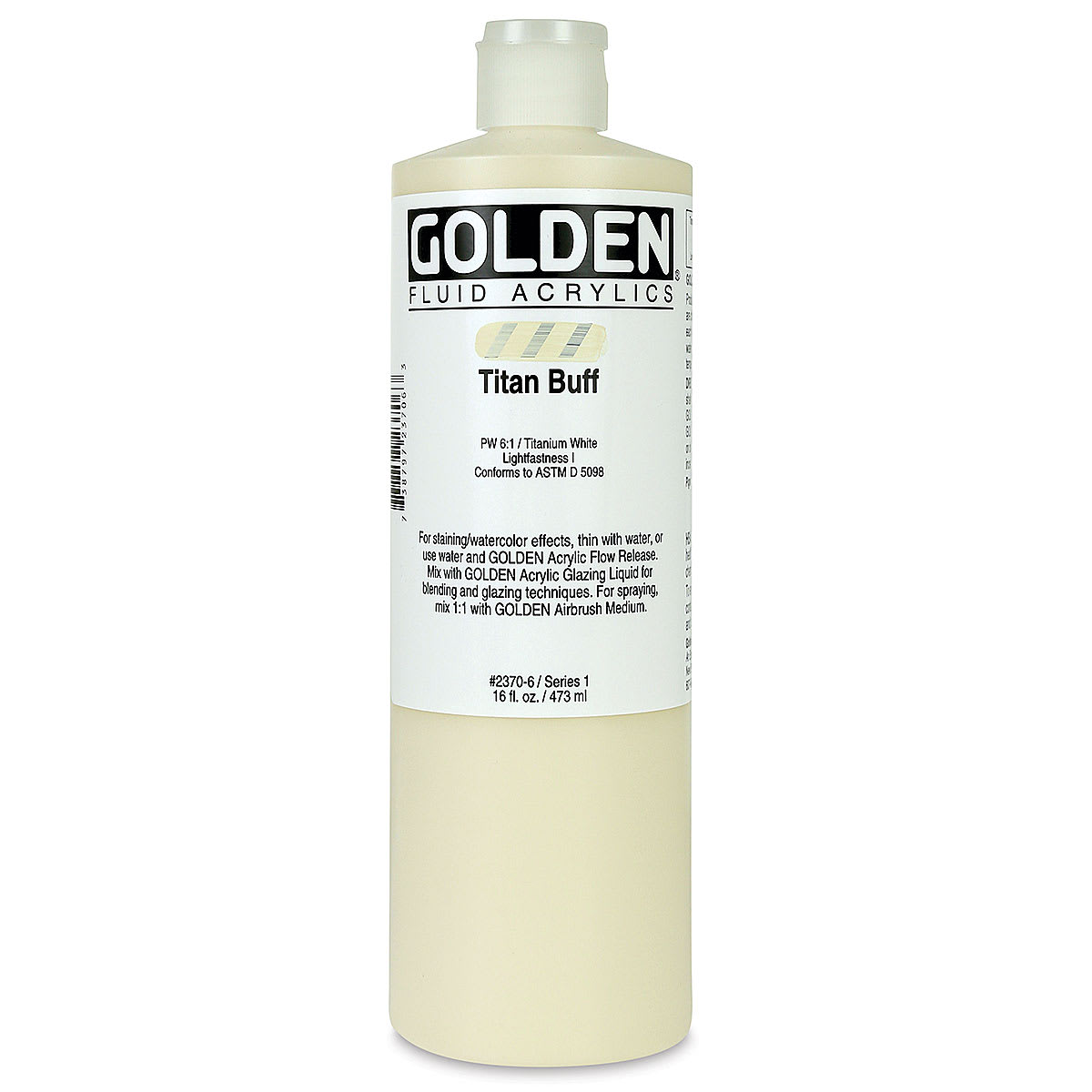 Golden Fluid Acrylics - Titan Buff, 16 oz bottle