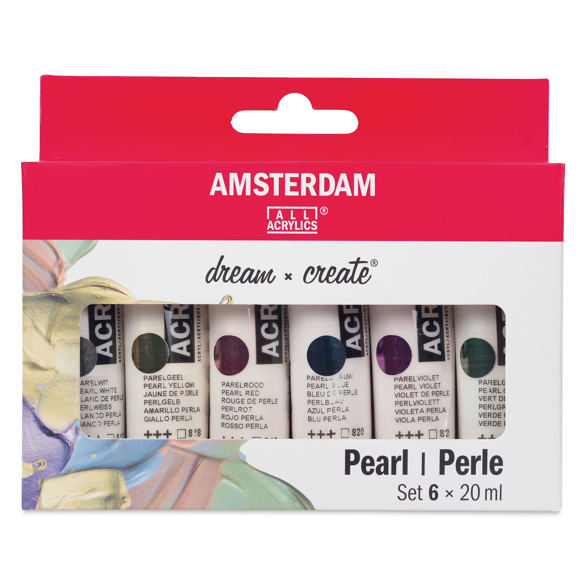 Amsterdam Standard Series Acrylics - Set of 6, Pearl Colors, 20 ml Tubes