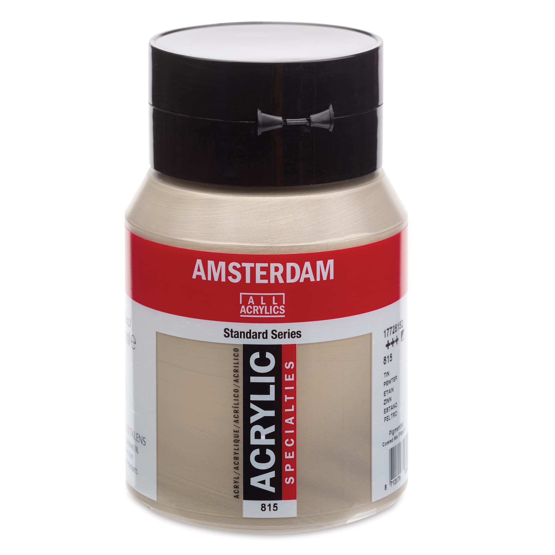 Amsterdam Standard Series Acrylic - Metallic Pewter, 500 ml bottle