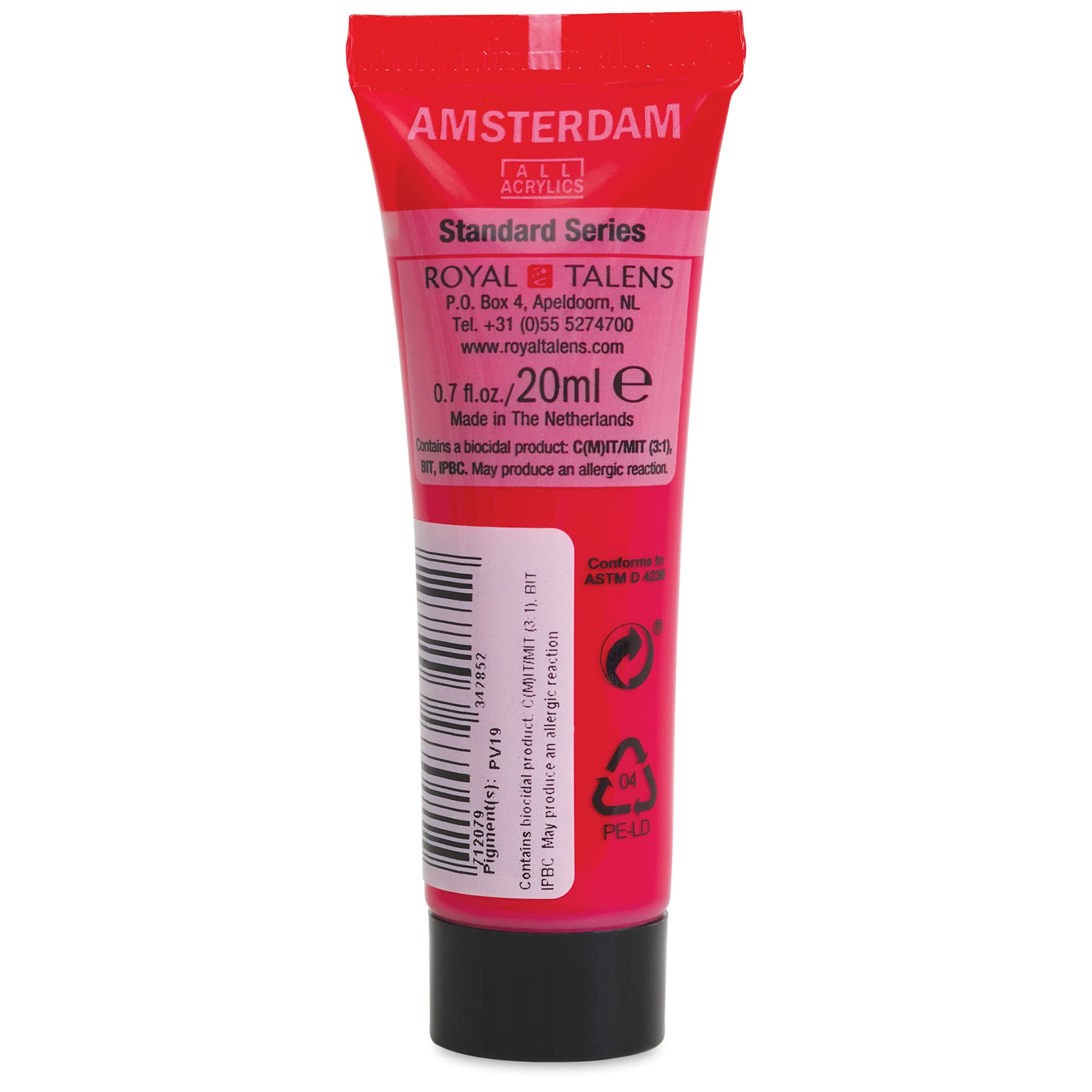 Amsterdam Standard Series Acrylic - Primary Magenta, 20 ml Tube back
