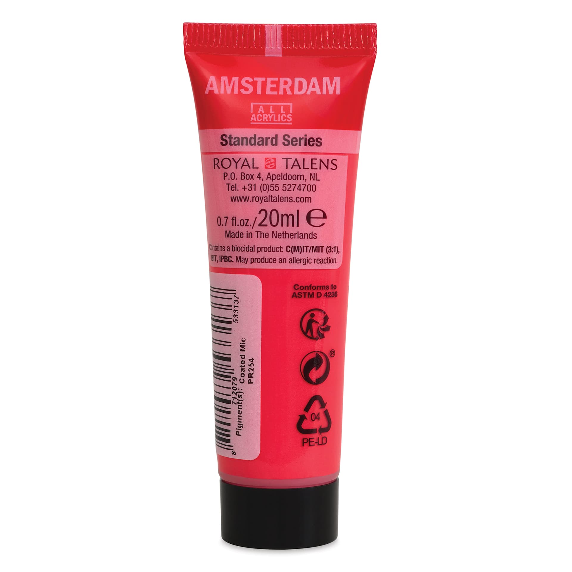 Amsterdam Standard Series Acrylic - Metallic Red, 20 ml Tube back