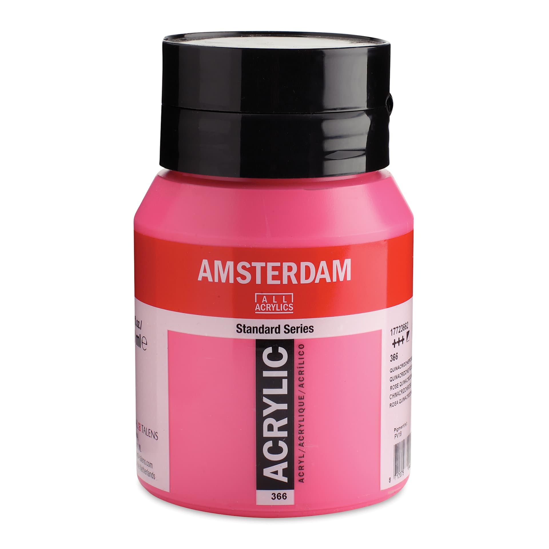 Amsterdam Standard Series Acrylic - Quinacridone Rose, 500 ml bottle