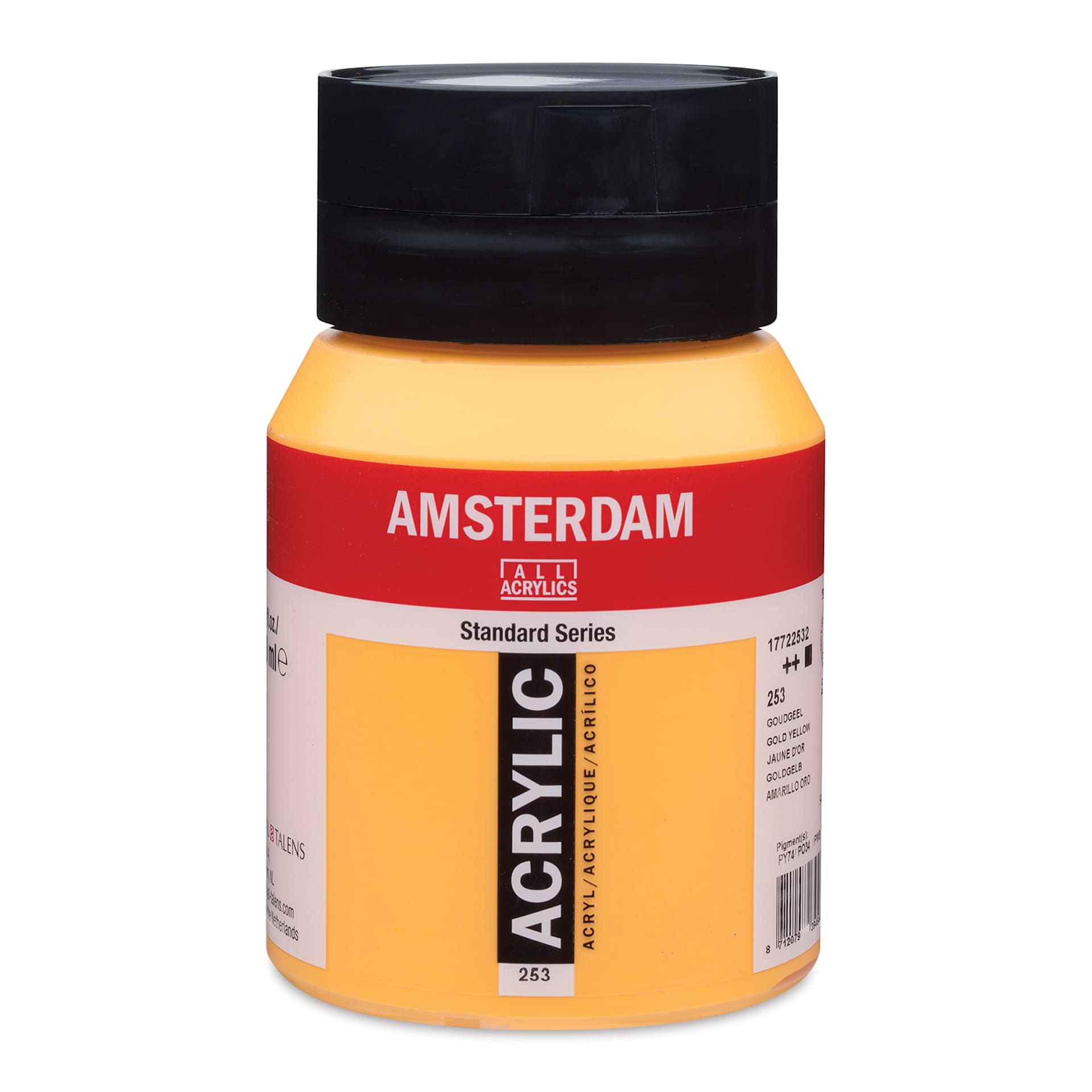 Amsterdam Standard Series Acrylic - Gold Yellow, 500 ml bottle