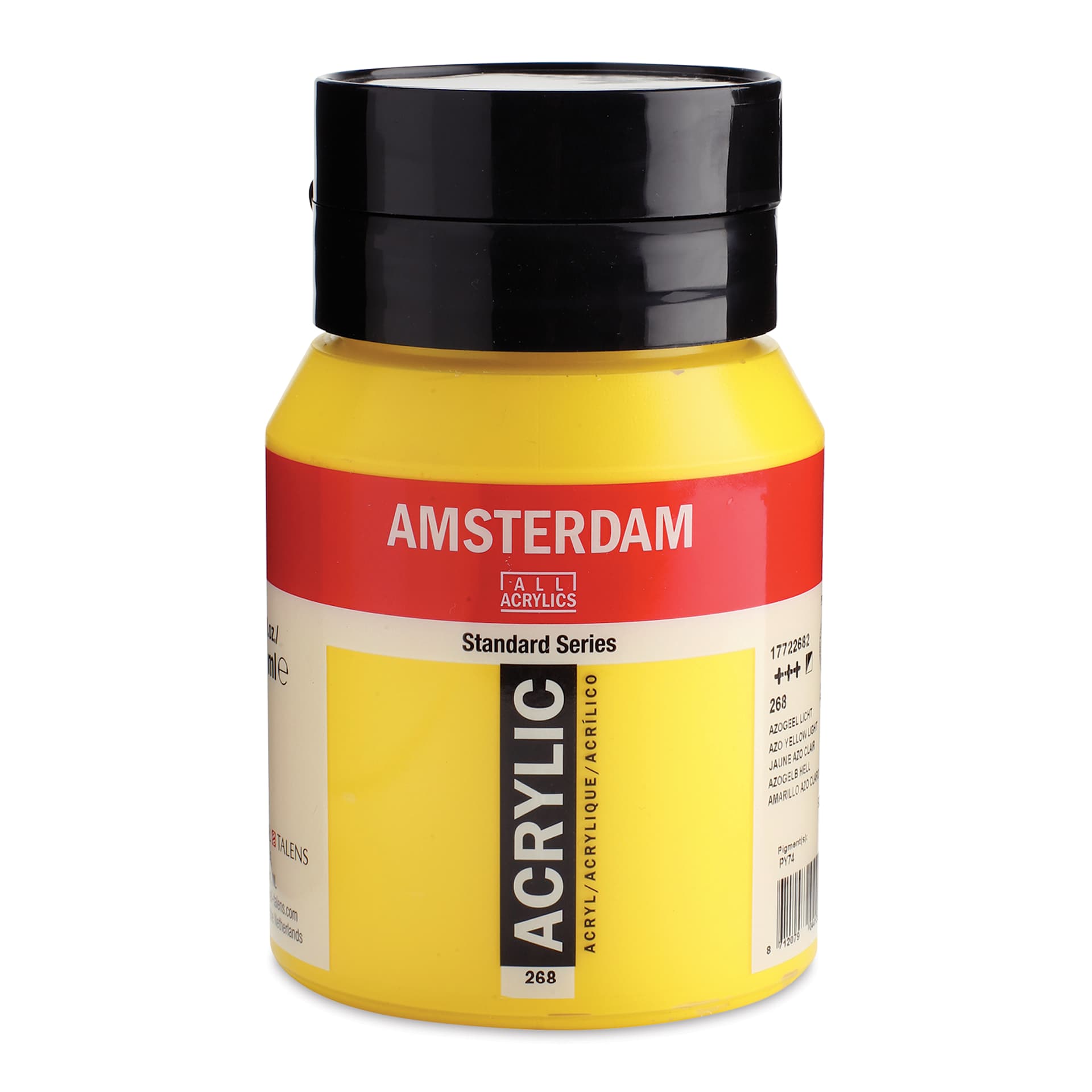 Amsterdam Standard Series Acrylic - Azo Yellow Light, 500 ml bottle