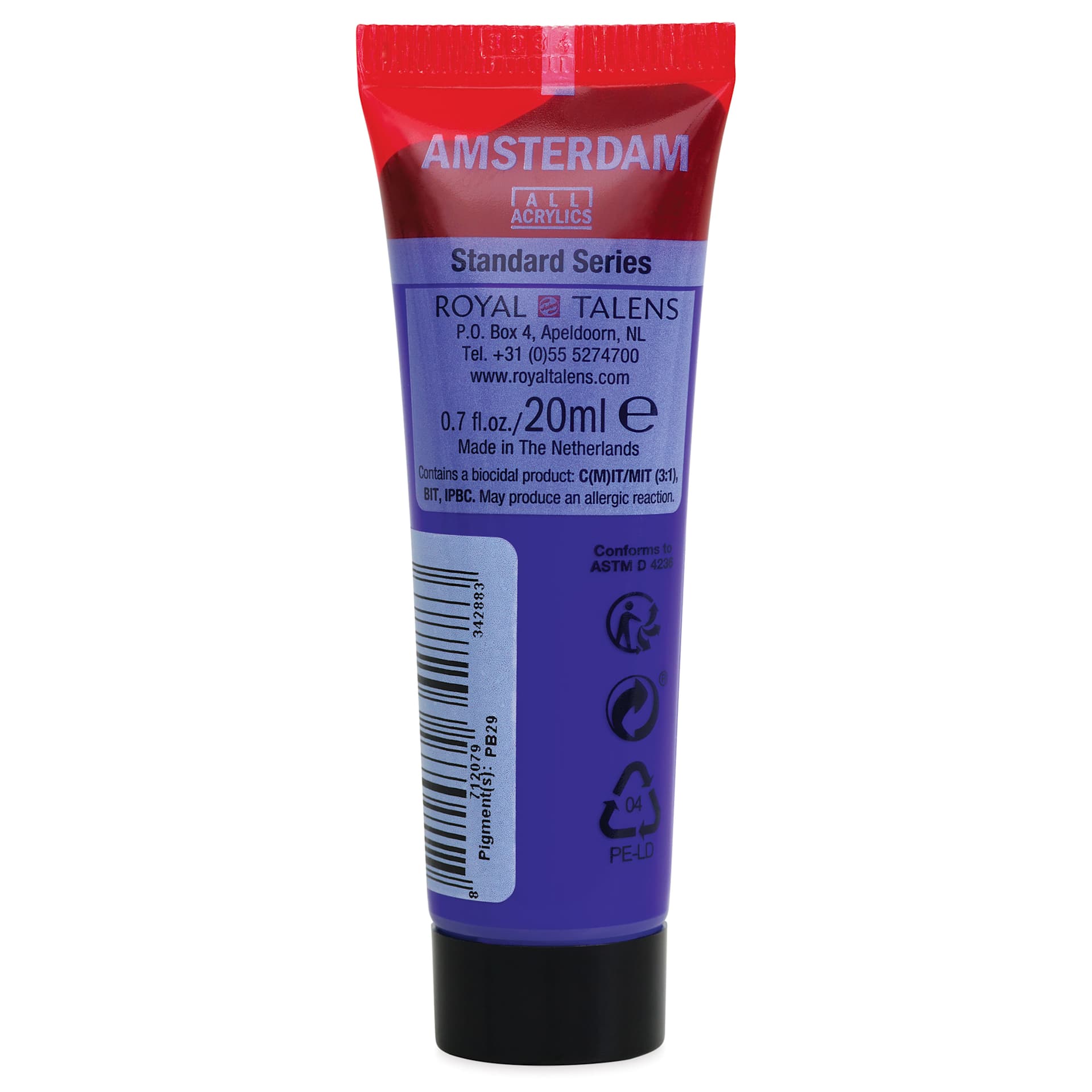 Amsterdam Standard Series Acrylic - Ultramarine, 20 ml Tube back