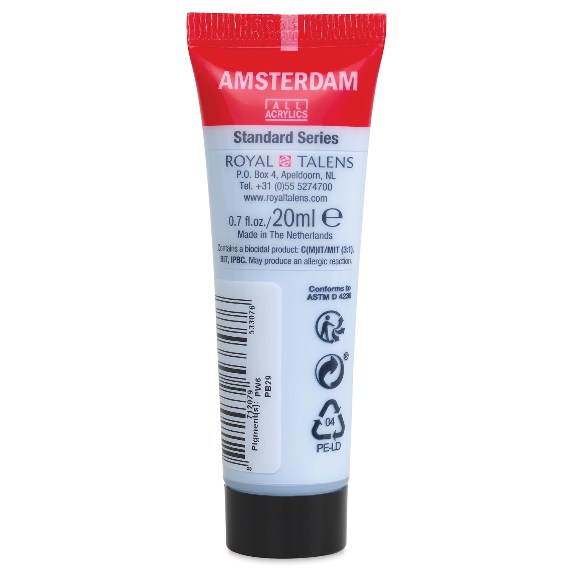Amsterdam Standard Series Acrylic - Ultramarine Light, 20 ml Tube back