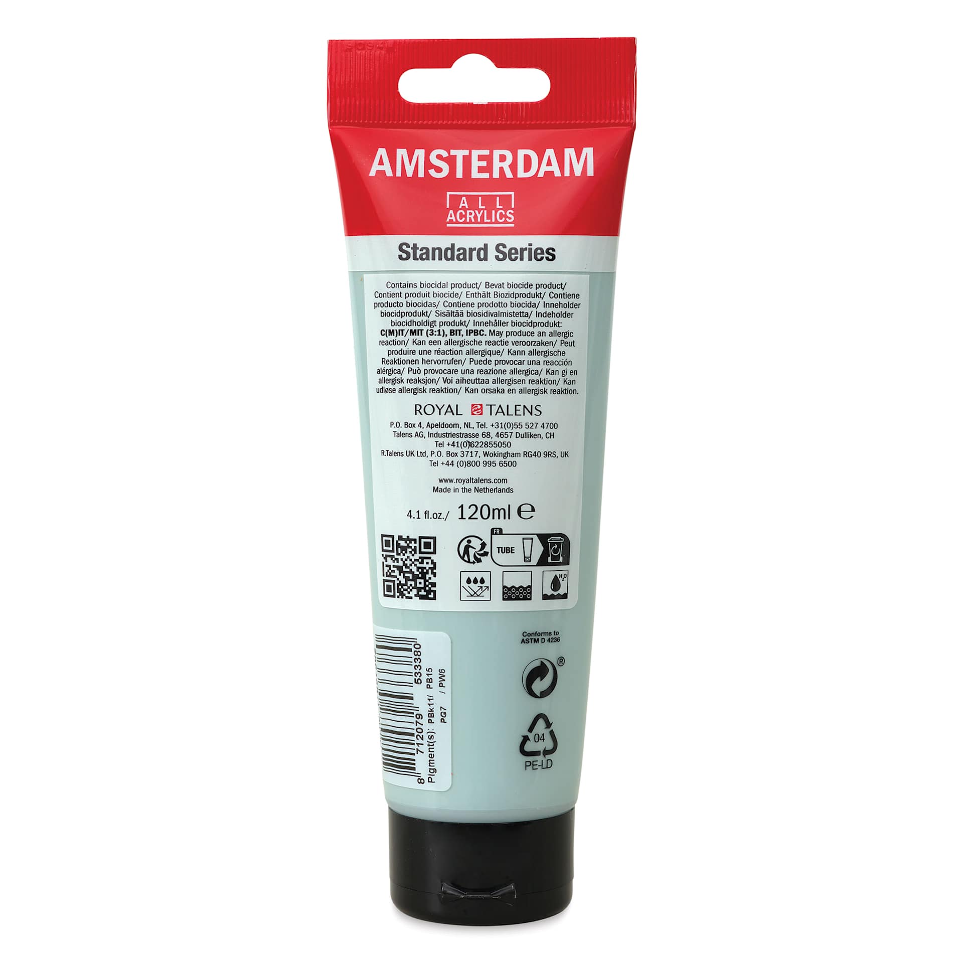 Amsterdam - Bluish Grey Light, 120 ml tube, back