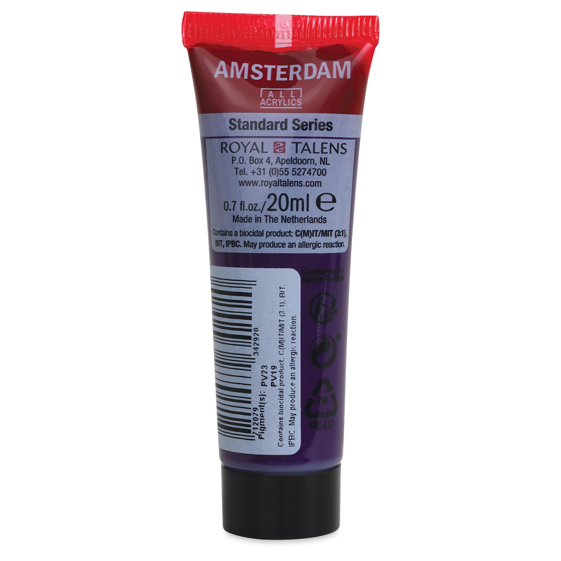 Amsterdam Standard Series Acrylic - Permanent Blue Violet, 20 ml Tube back