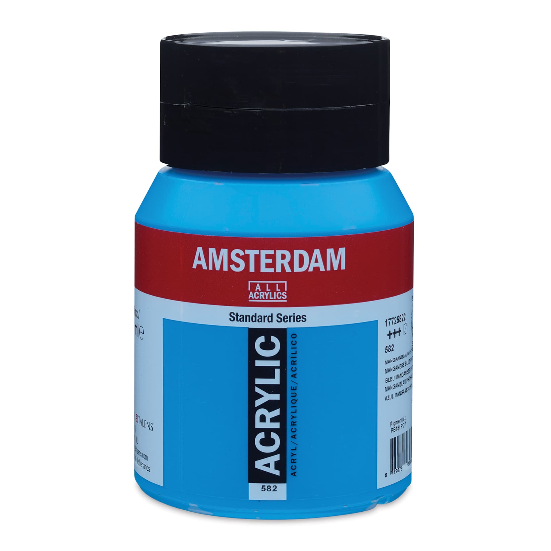 Amsterdam Standard Series Acrylic - Manganese Blue Phthalo, 500 ml bottle