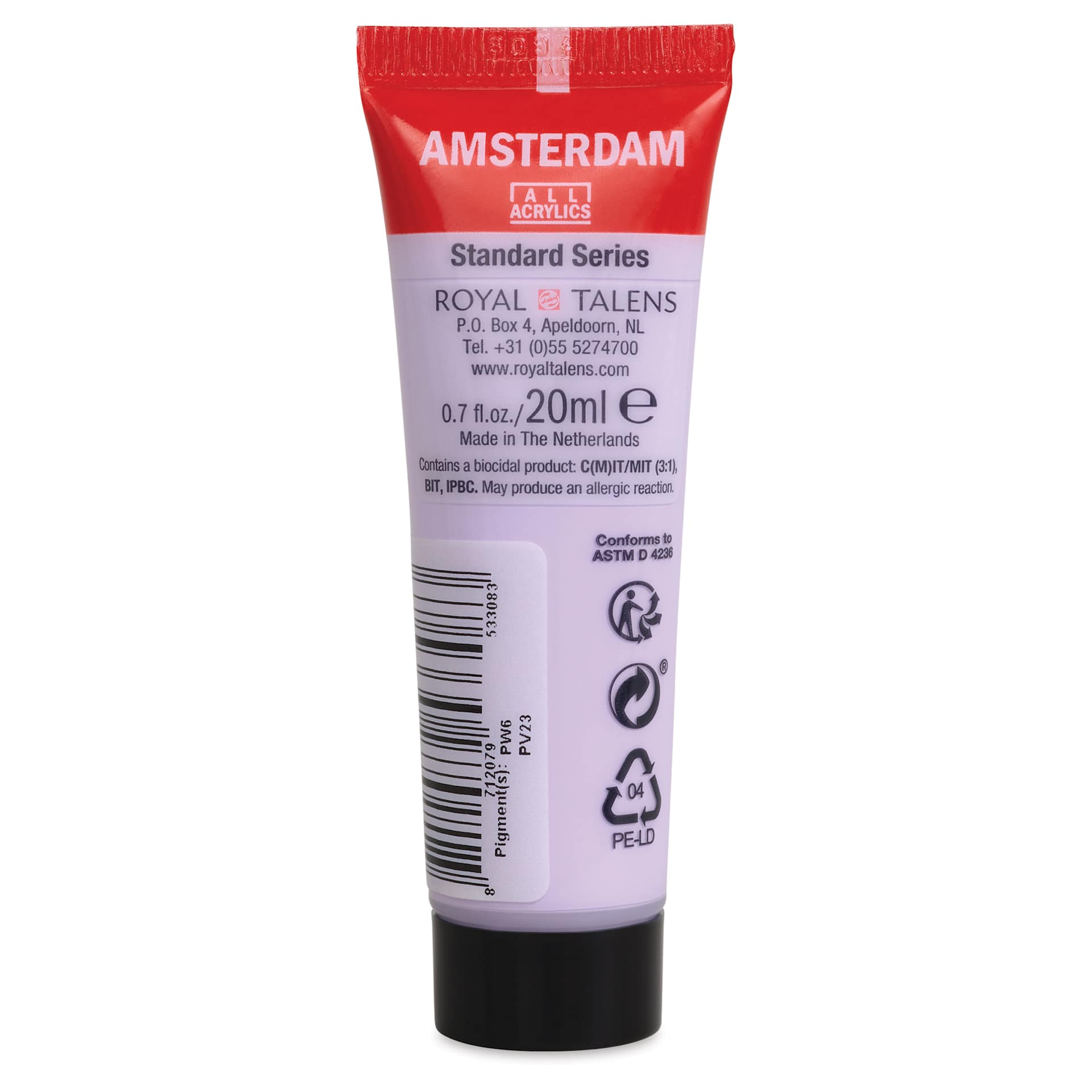 Amsterdam Standard Series Acrylic - Lilac, 20 ml Tube back