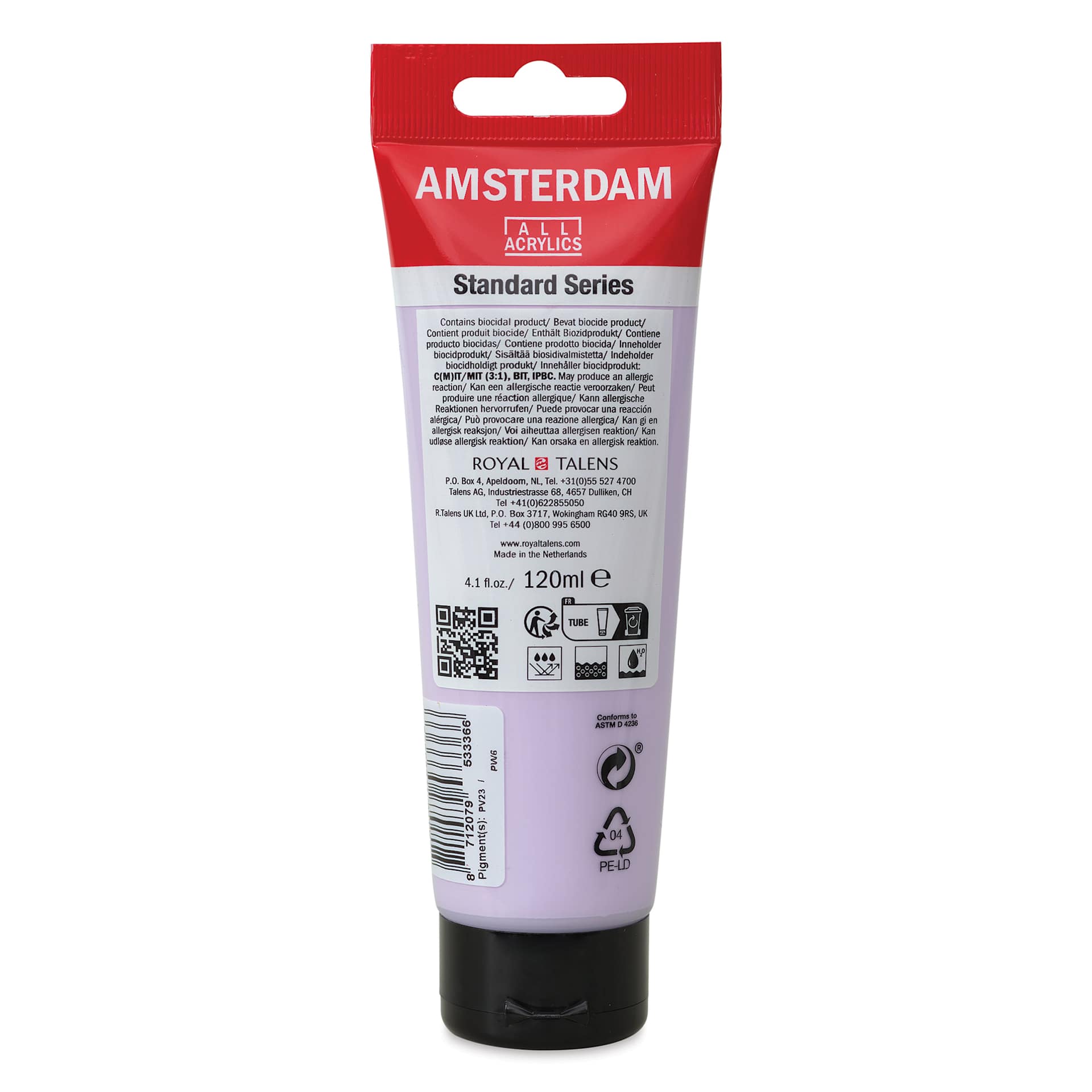 Amsterdam - Lilac, 120 ml tube, back