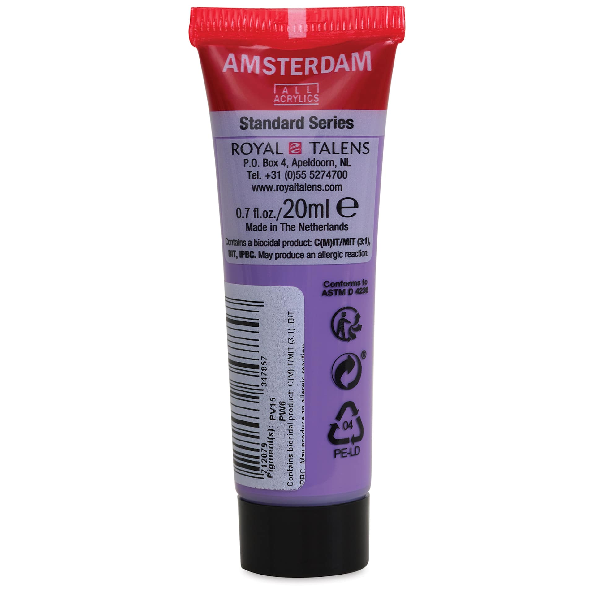 Amsterdam Standard Series Acrylic - Ultramarine Violet, 20 ml Tube back