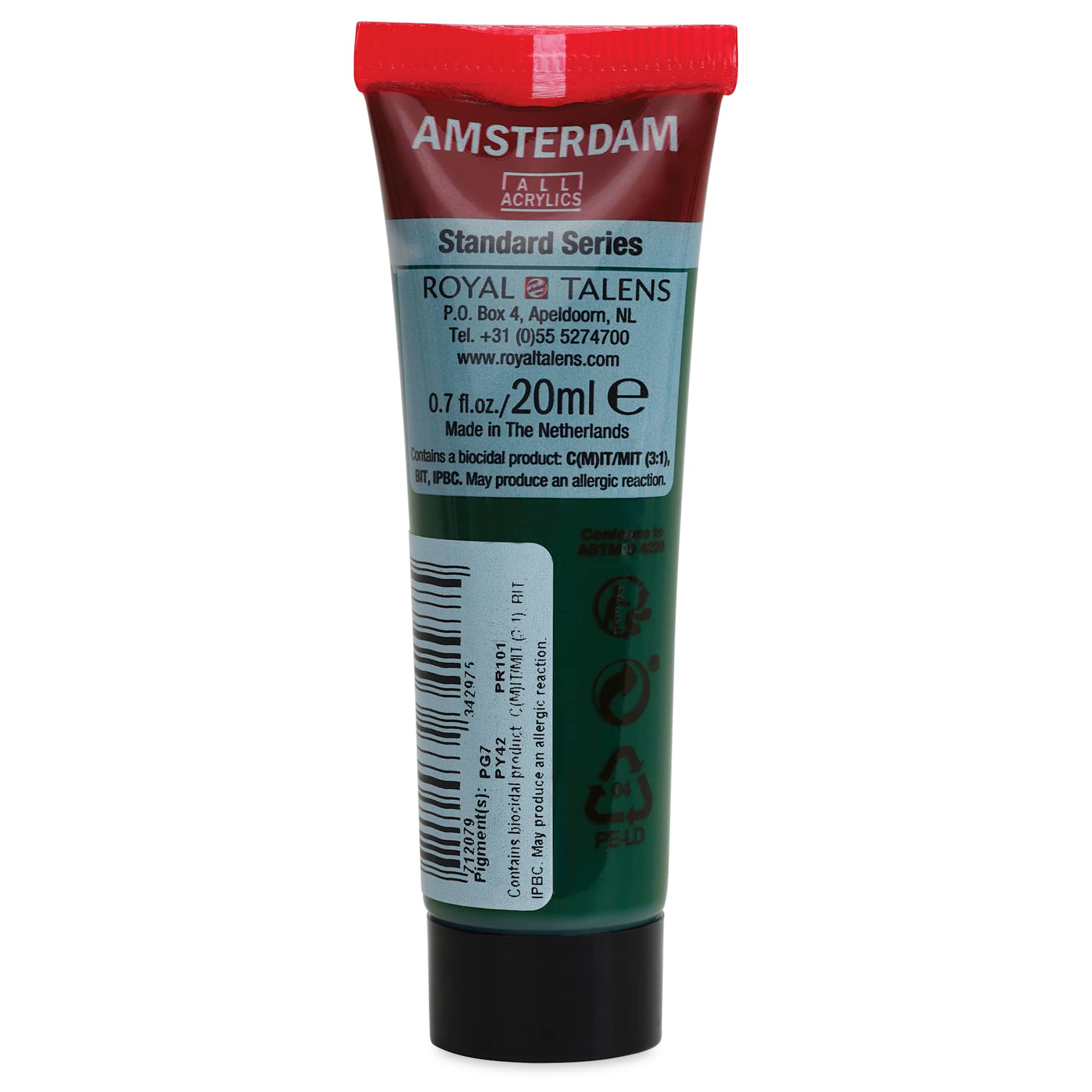 Amsterdam Standard Series Acrylic - Sap Green, 20 ml Tube back