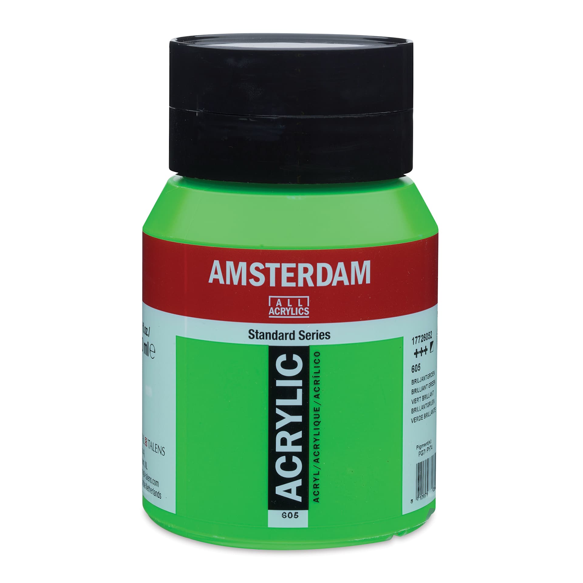 Amsterdam Standard Series Acrylic - Brilliant Green, 500 ml bottle