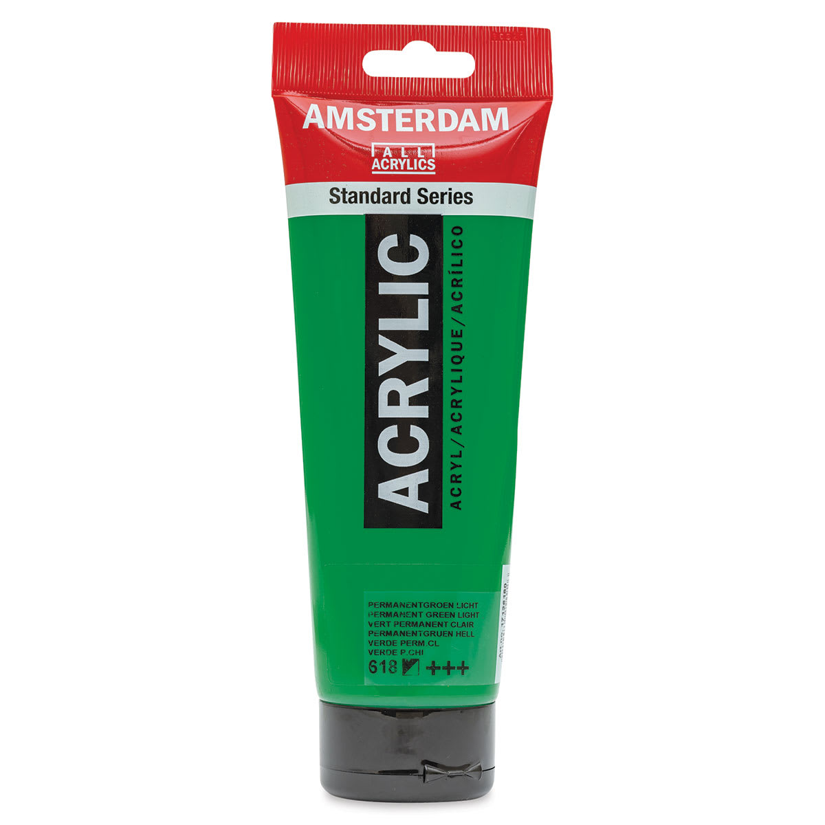 Amsterdam Standard Series Acrylic - Permanent Green Light, 250 ml Tube