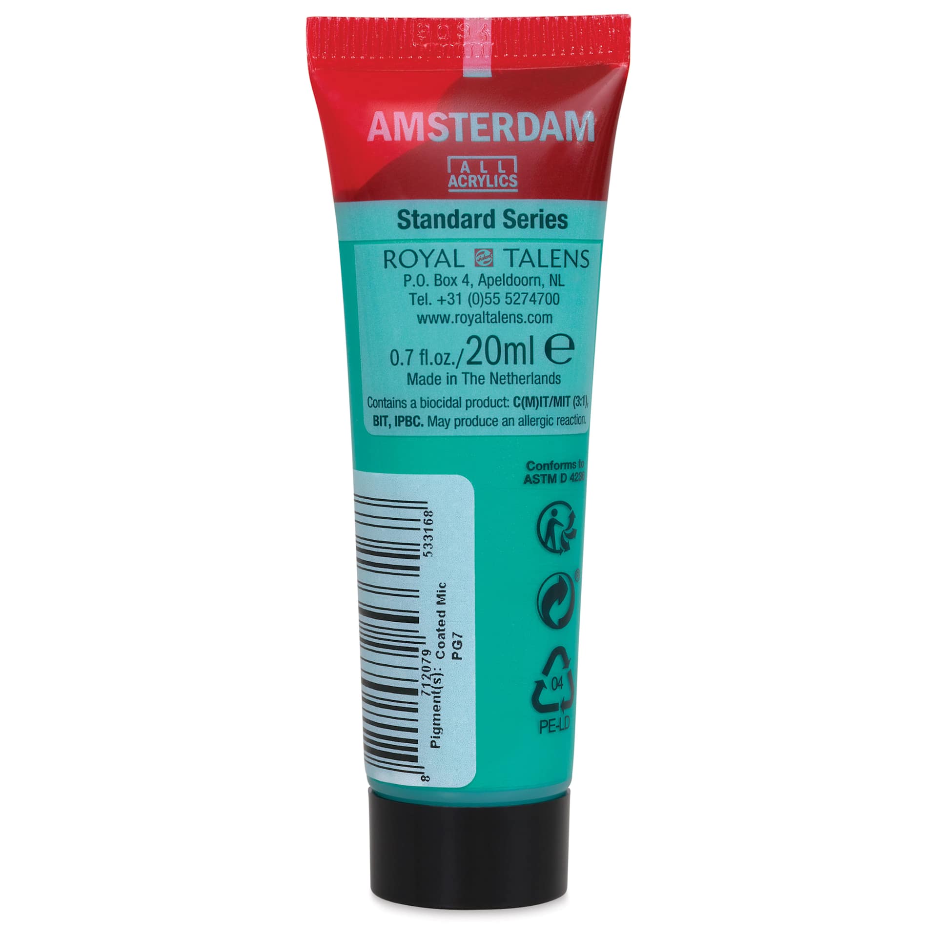Amsterdam Standard Series Acrylic - Metallic Green, 20 ml Tube back