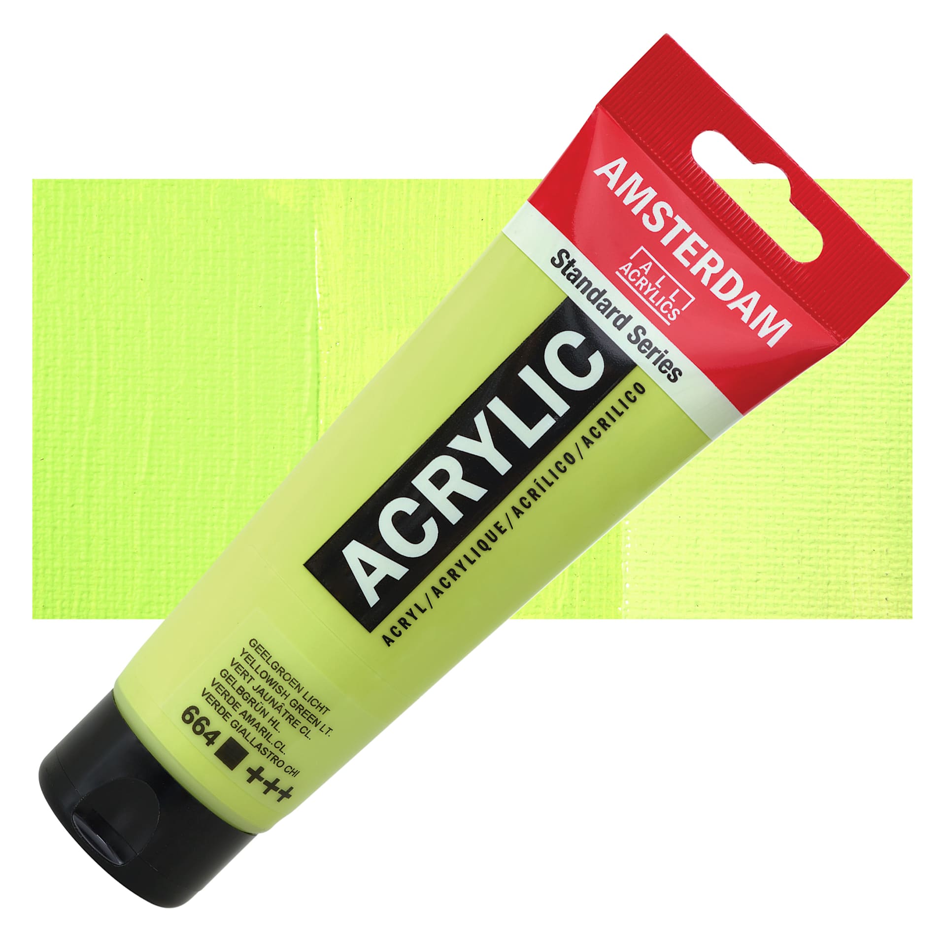 Amsterdam - Yellowish Green Light, 120 ml tube with swatch