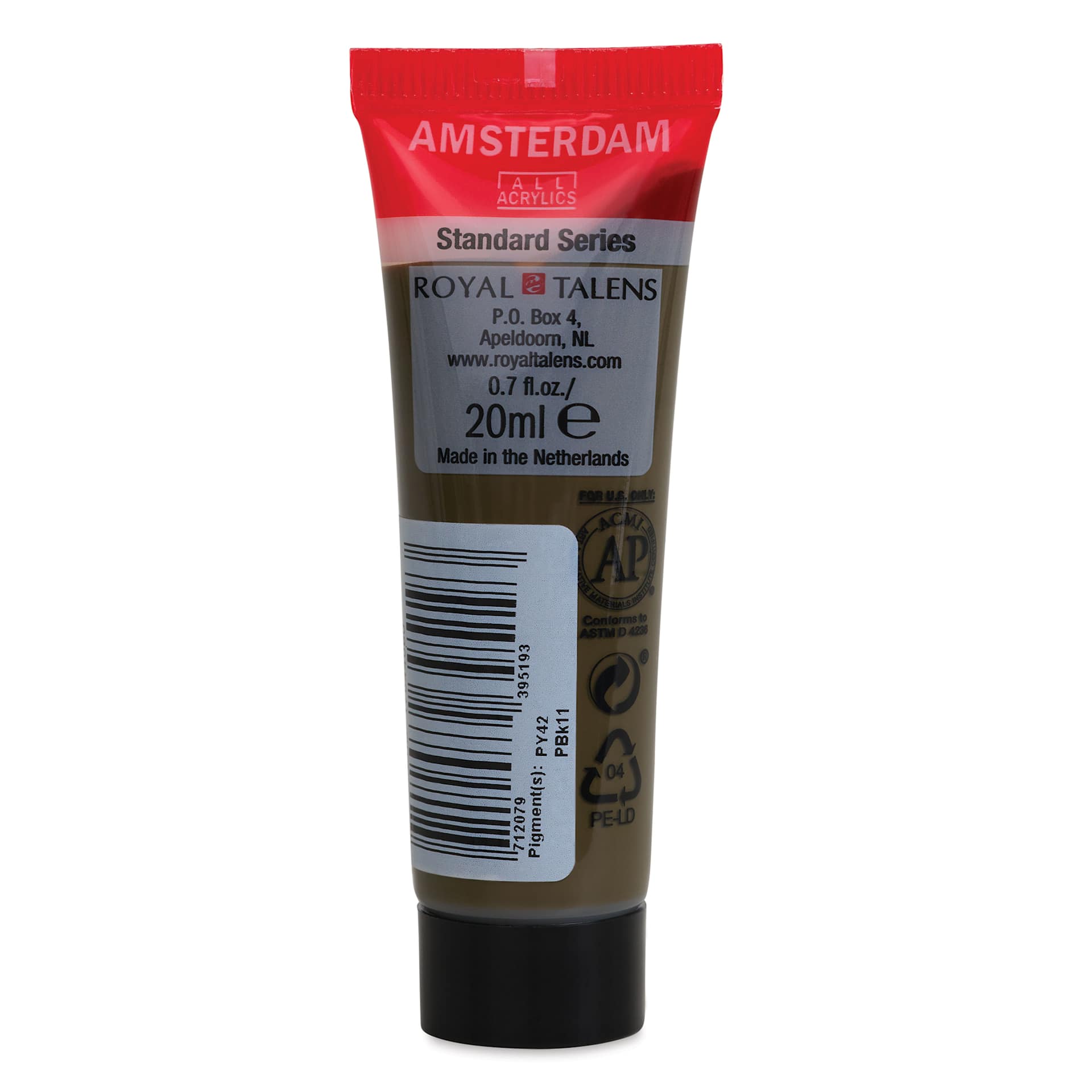 Amsterdam Standard Series Acrylic - Raw Umber, 20 ml Tube back