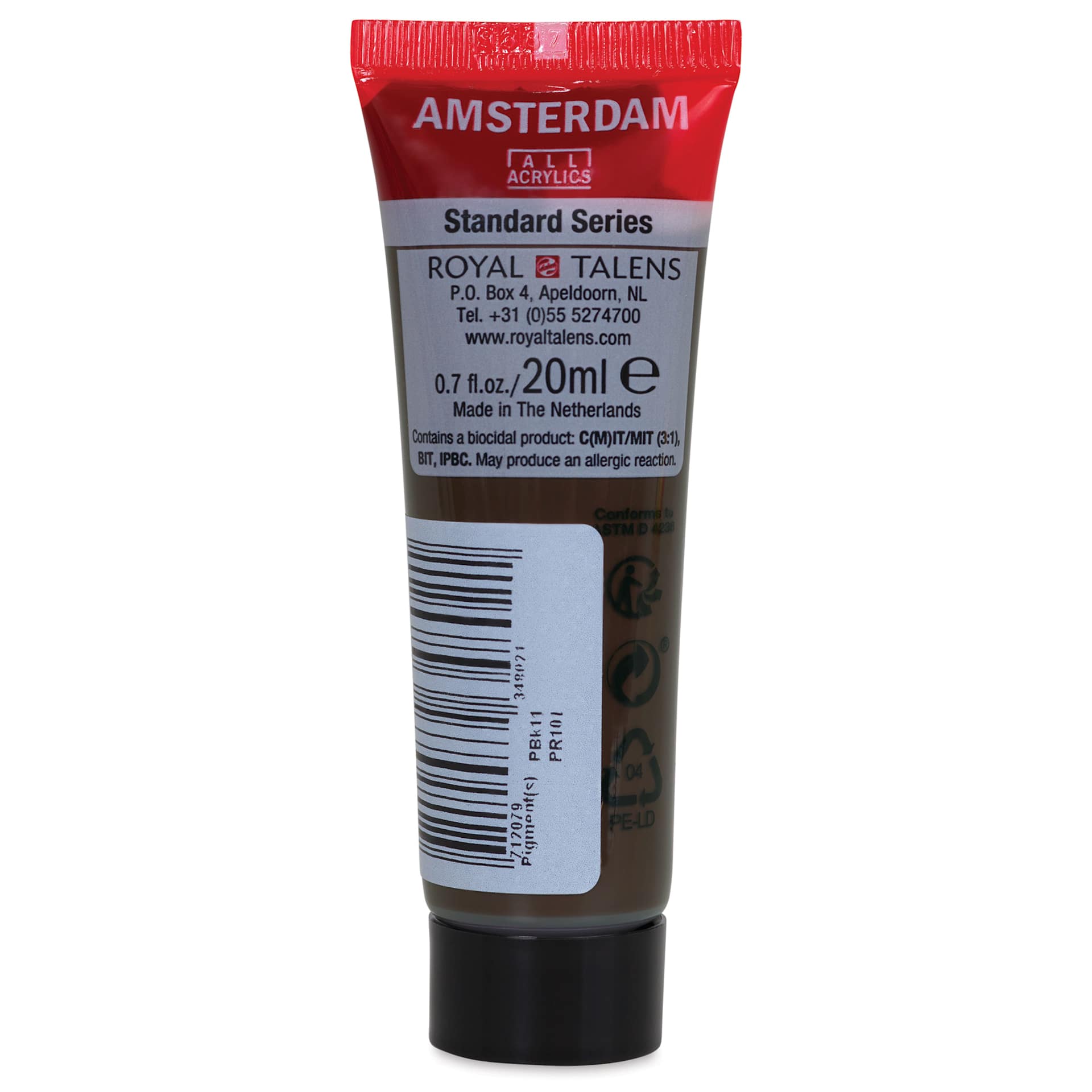 Amsterdam Standard Series Acrylic - VanDyke Brown, 20 ml Tube back