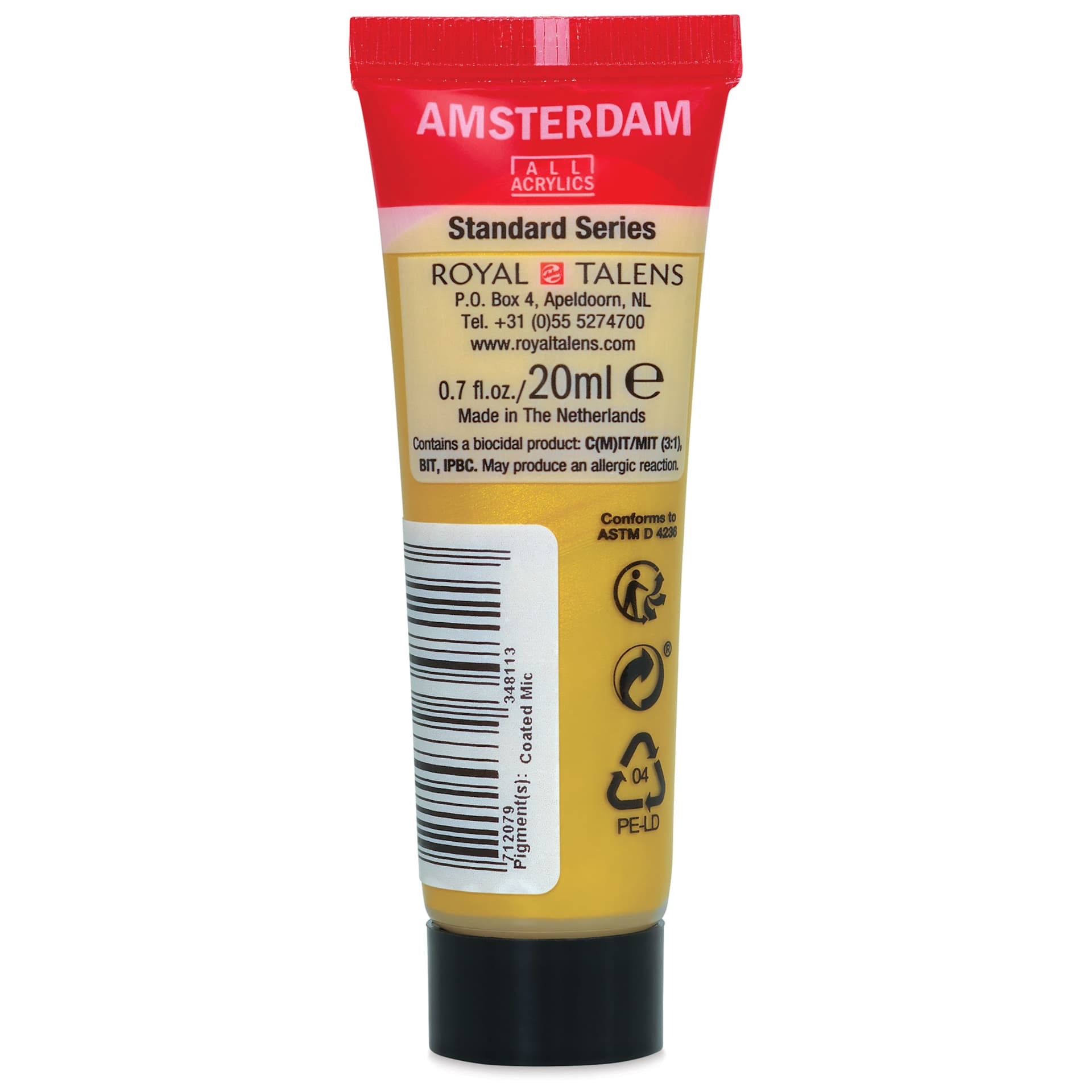 Amsterdam Standard Series Acrylic - Metallic Light Gold, 20 ml Tube back