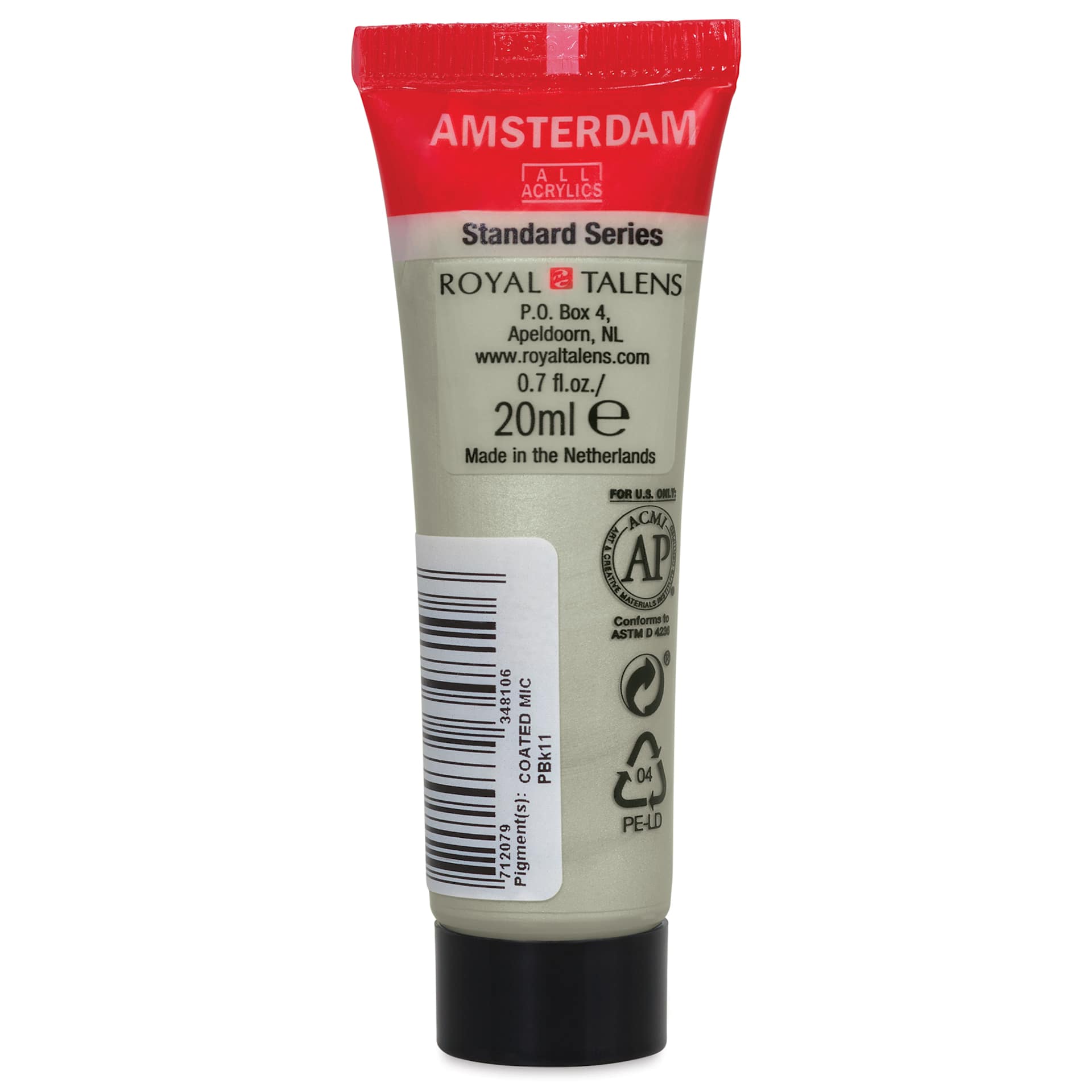 Amsterdam Standard Series Acrylic - Metallic Silver, 20 ml Tube back
