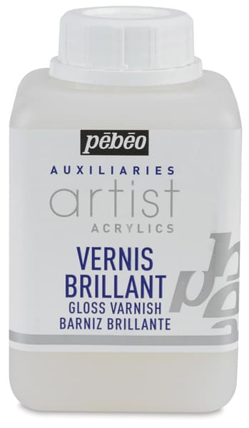 Acrylic Polymer Varnishes - Front of 500 ml Gloss Varnish