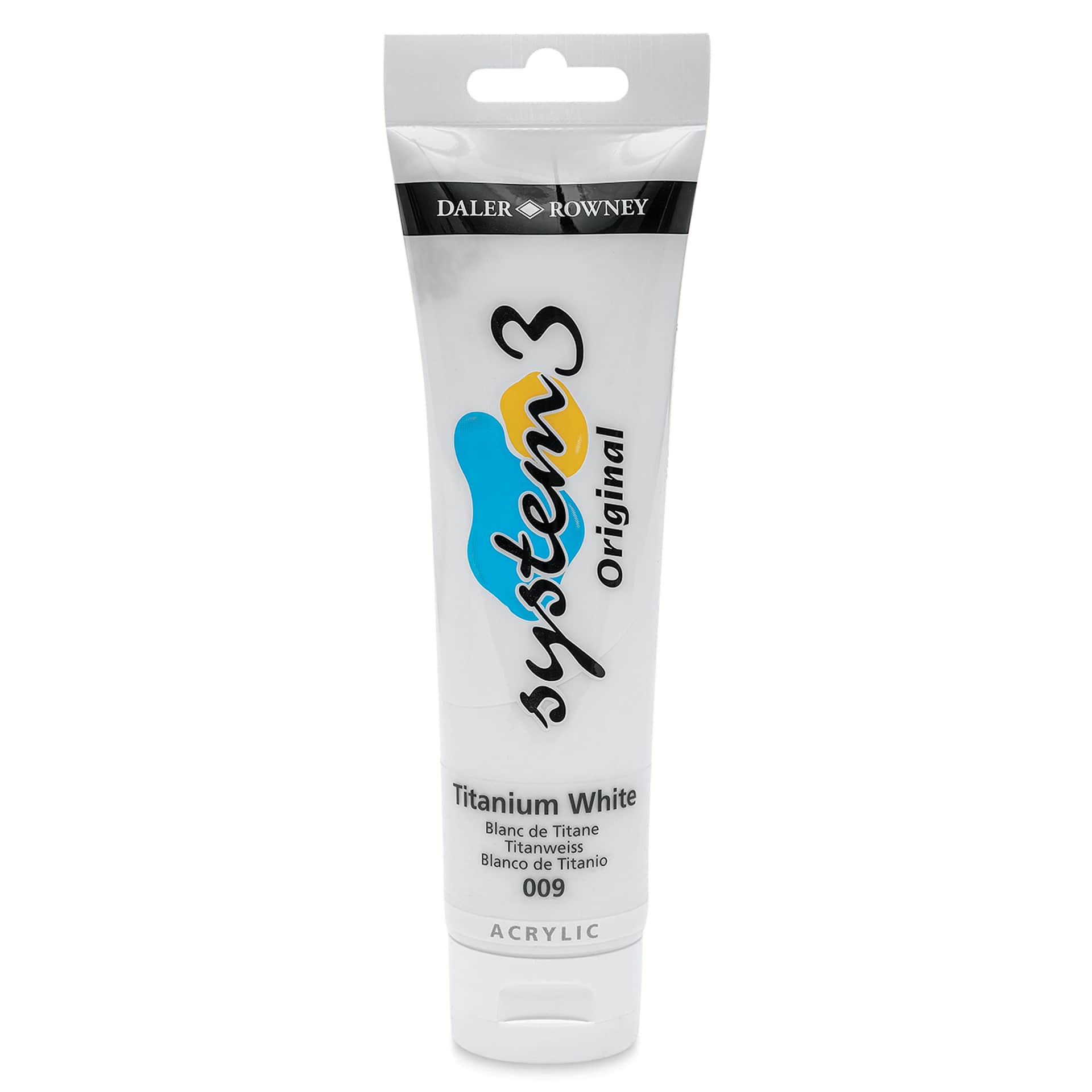 Daler-Rowney System3 Acrylic - Titanium White, 150 ml tube