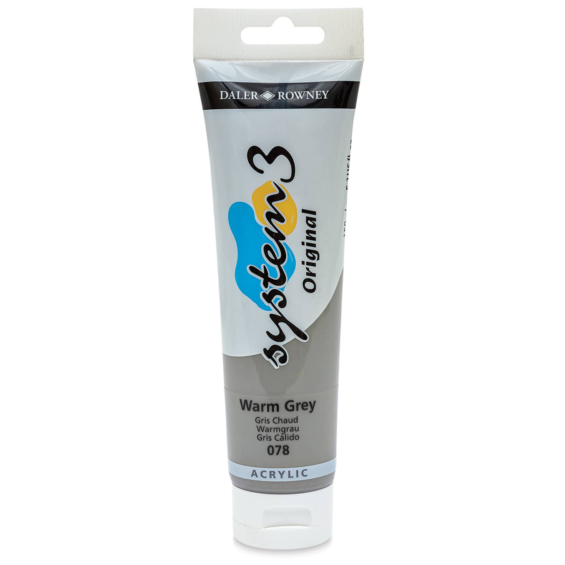 Daler-Rowney System3 Acrylic - Warm Gray, 150 ml tube