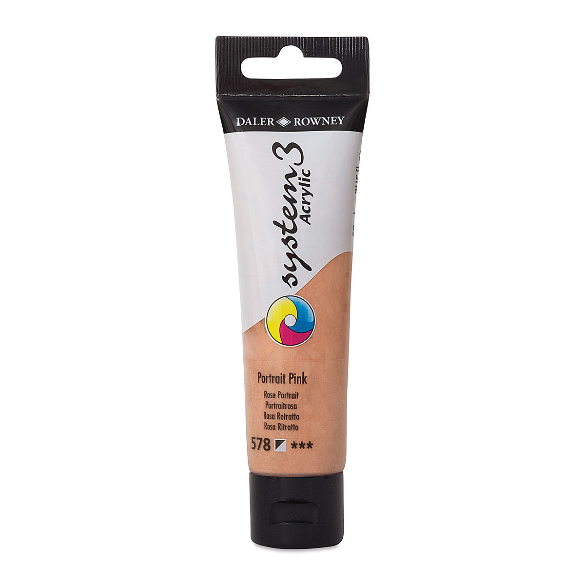 Daler-Rowney System3 Acrylic - Peach Pink, 59 ml