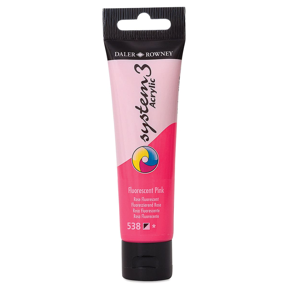 Daler-Rowney System3 Acrylic - Fluorescent Pink, 59 ml