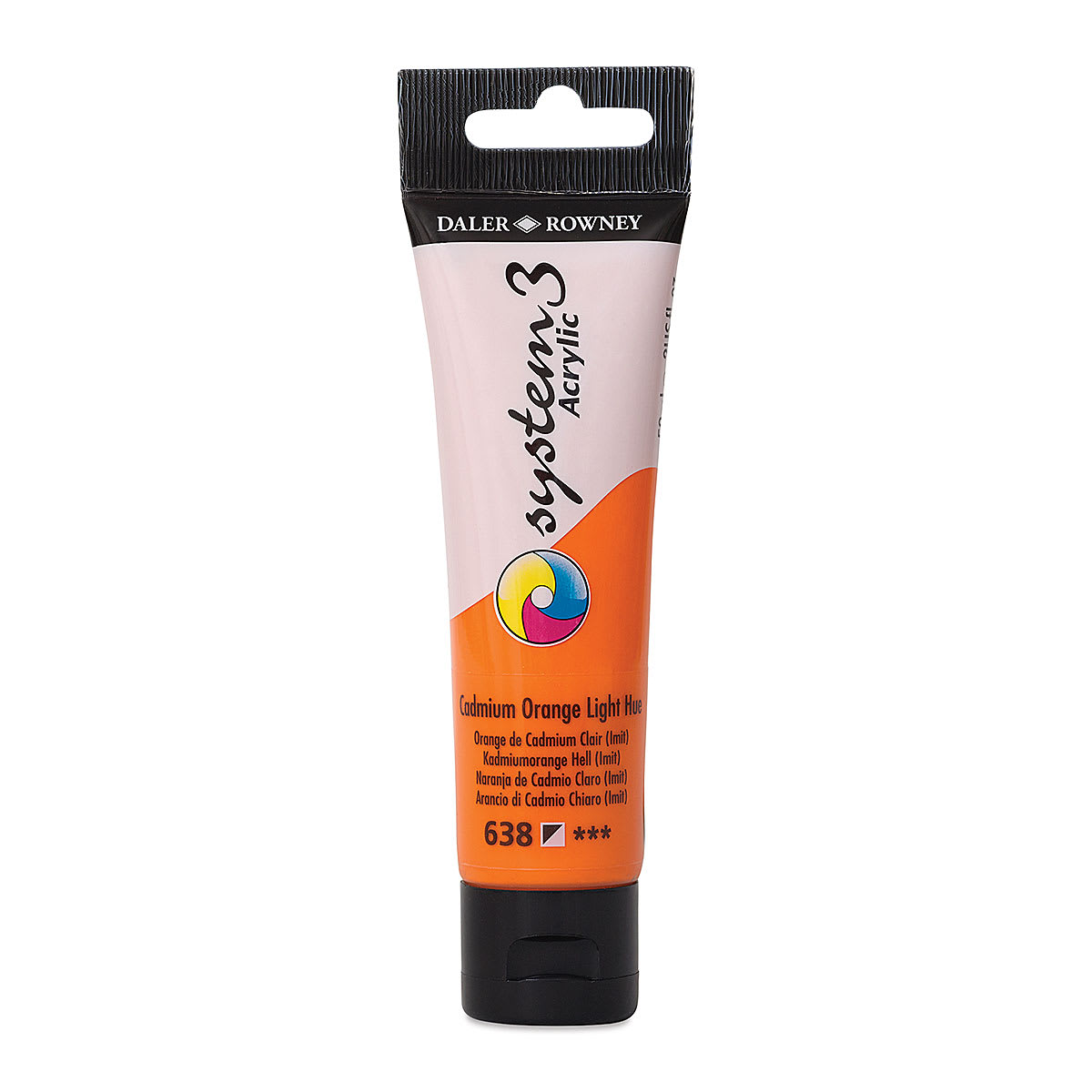 Daler-Rowney System3 Acrylic - Cadmium Orange Light, 59 ml