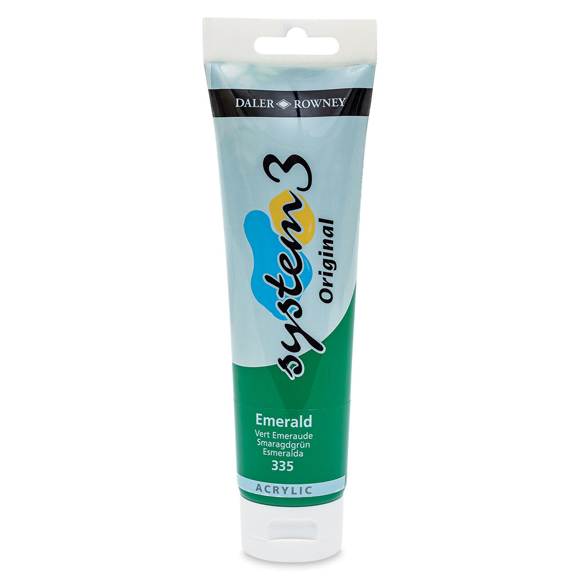 Daler-Rowney System3 Acrylic - Emerald, 150 ml tube