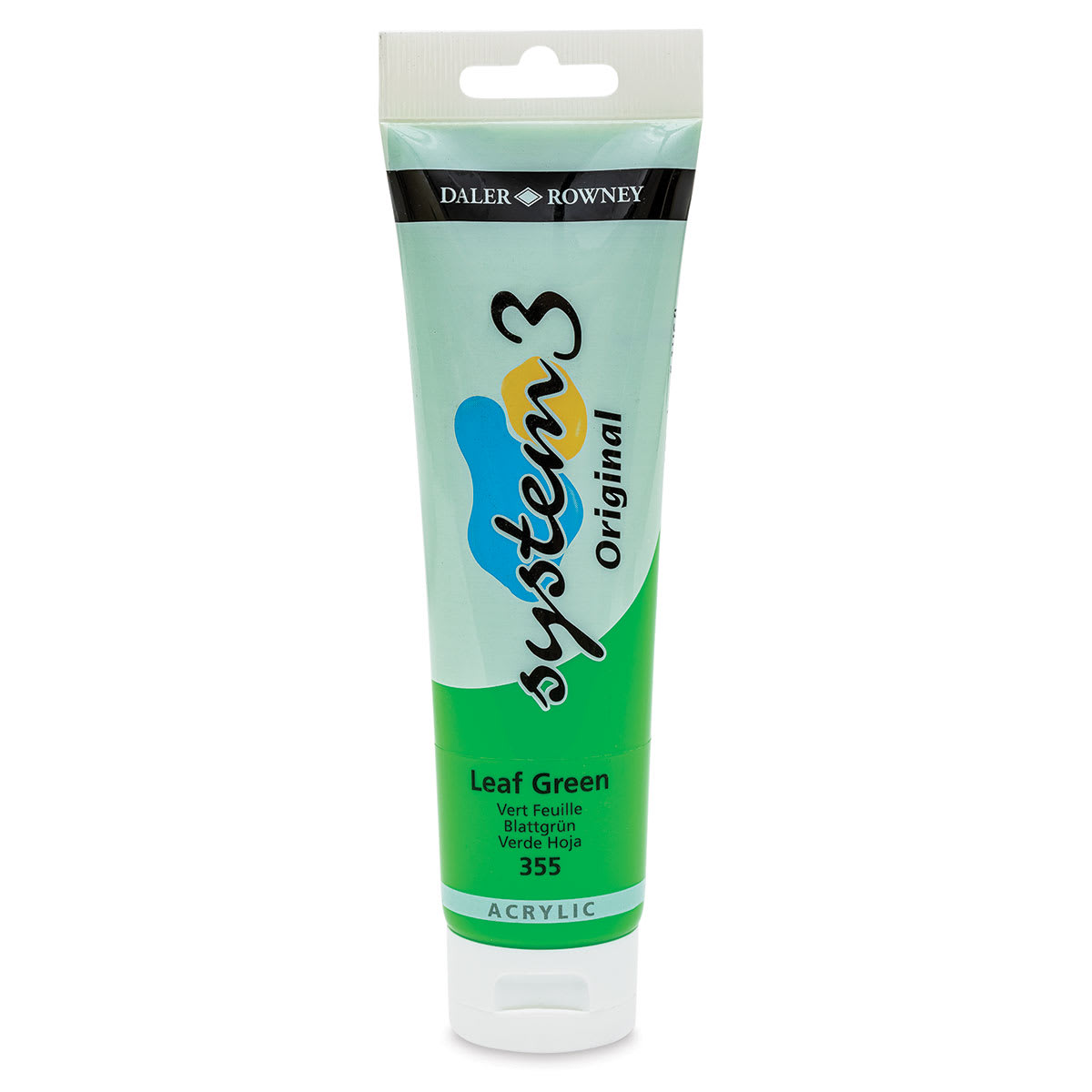 Daler-Rowney System3 Acrylic - Leaf Green, 150 ml tube