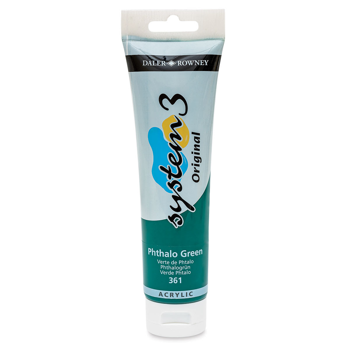 Daler-Rowney System3 Acrylic - Phthalo Green, 150 ml tube
