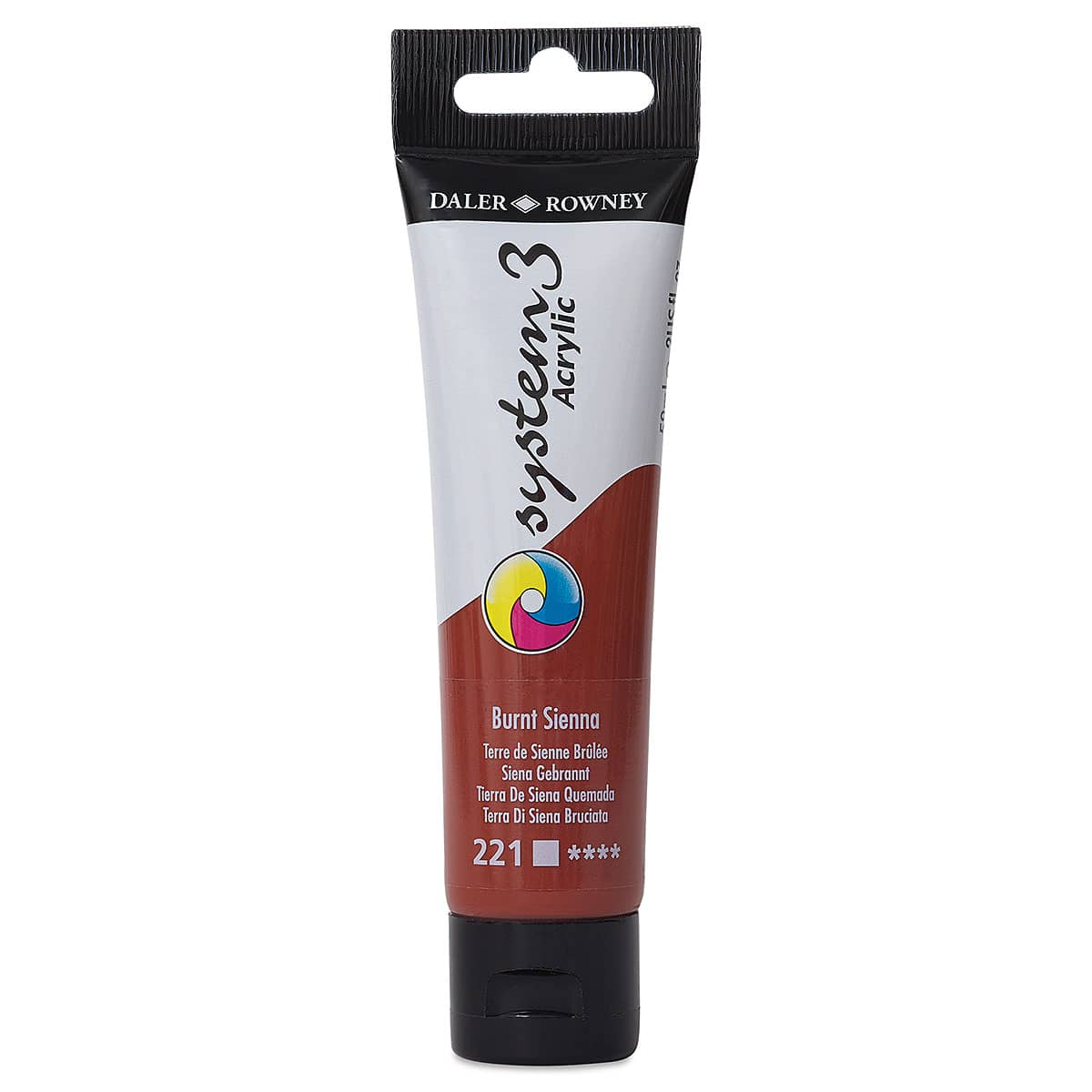 Daler-Rowney System3 Acrylic - Burnt Sienna, 59 ml