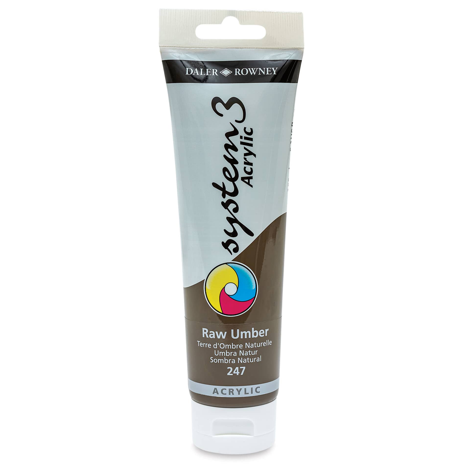 Daler-Rowney System3 Acrylic - Raw Umber, 150 ml tube