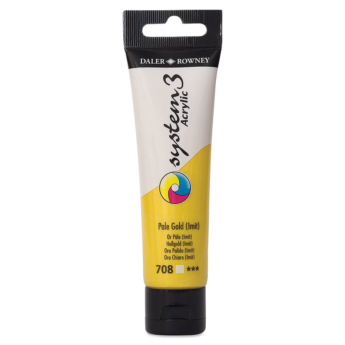 Daler-Rowney System3 Acrylic - Pale Gold Hue, 59 ml
