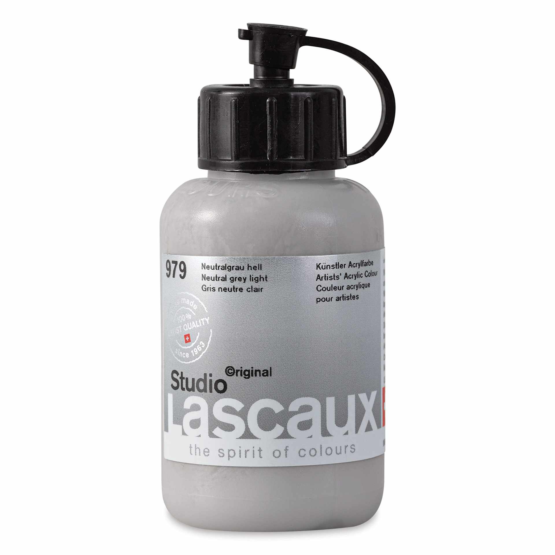 Lascaux Studio Acrylics - Neutral Gray Light, 85 ml bottle