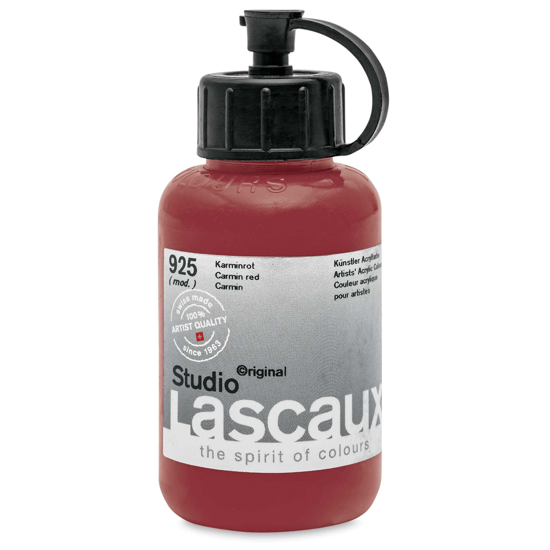 Lascaux Studio Acrylics - Carmine Red, 85 ml bottle