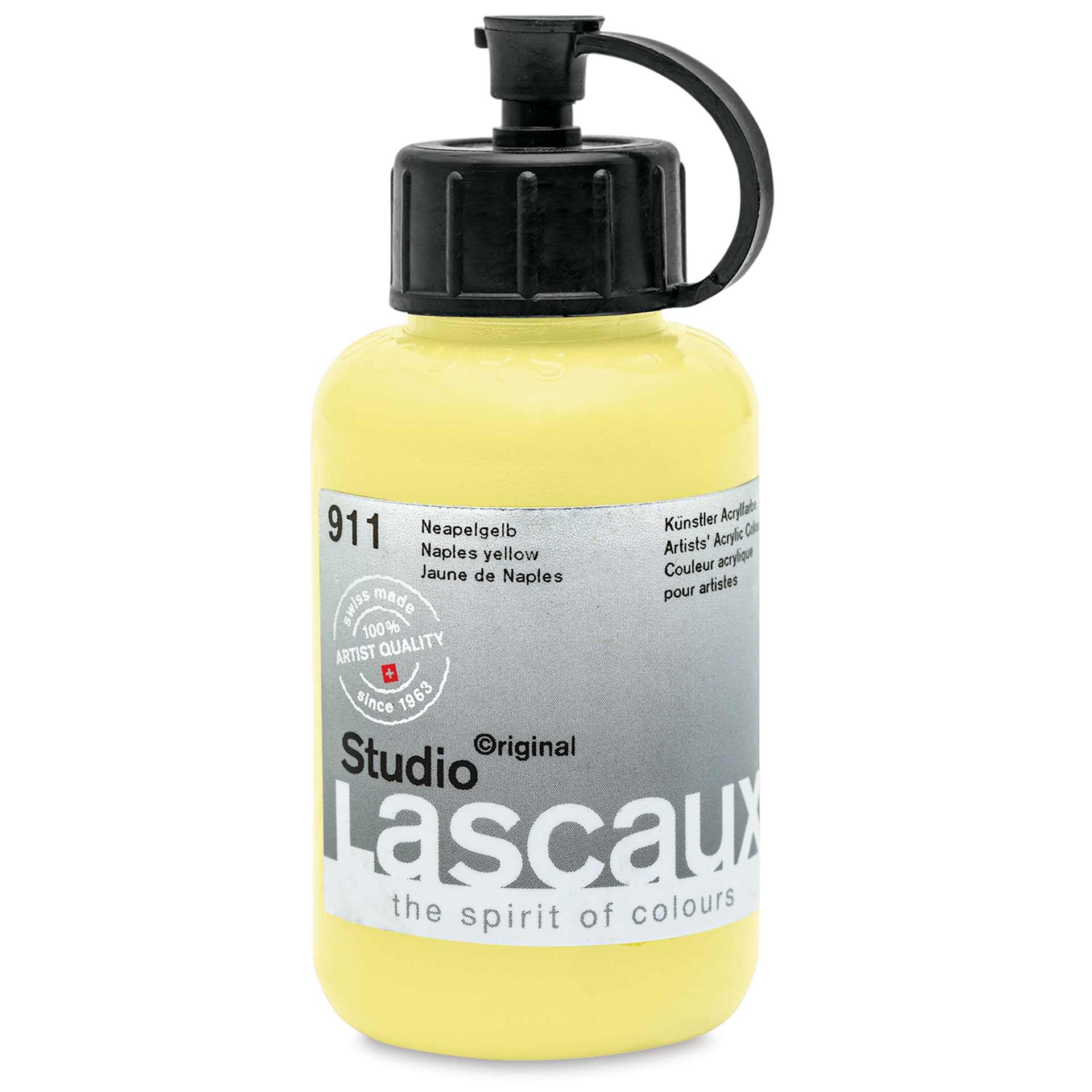 Lascaux Studio Acrylics - Naples Yellow, 85 ml bottle