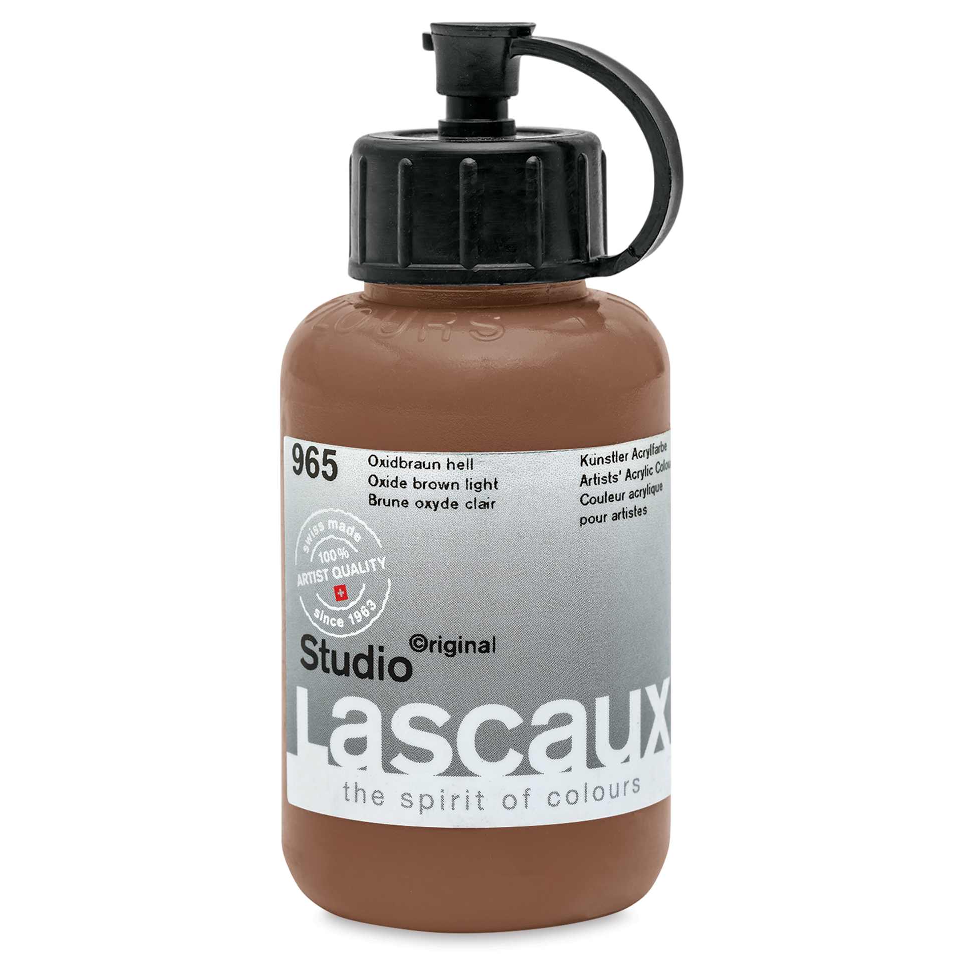 Lascaux Studio Acrylics - Oxide Brown Light, 85 ml bottle
