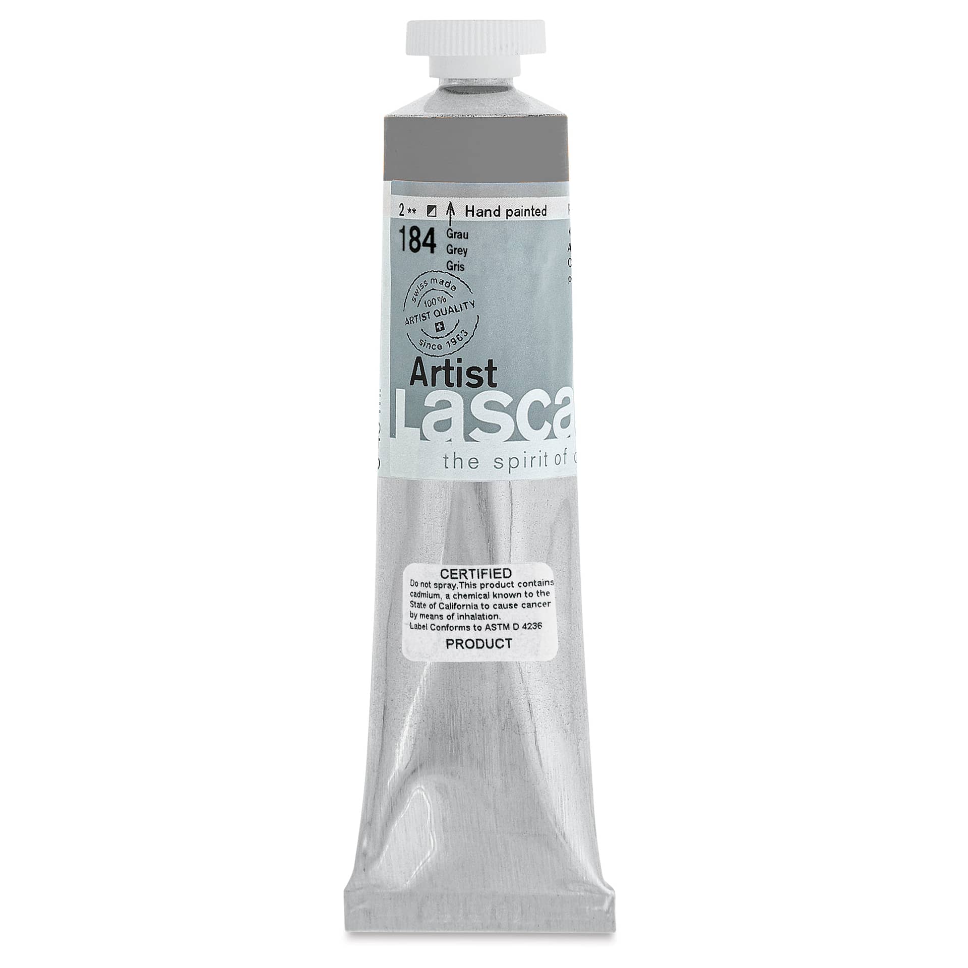 Lascaux Artist Acrylics - Gray, 45 ml tube