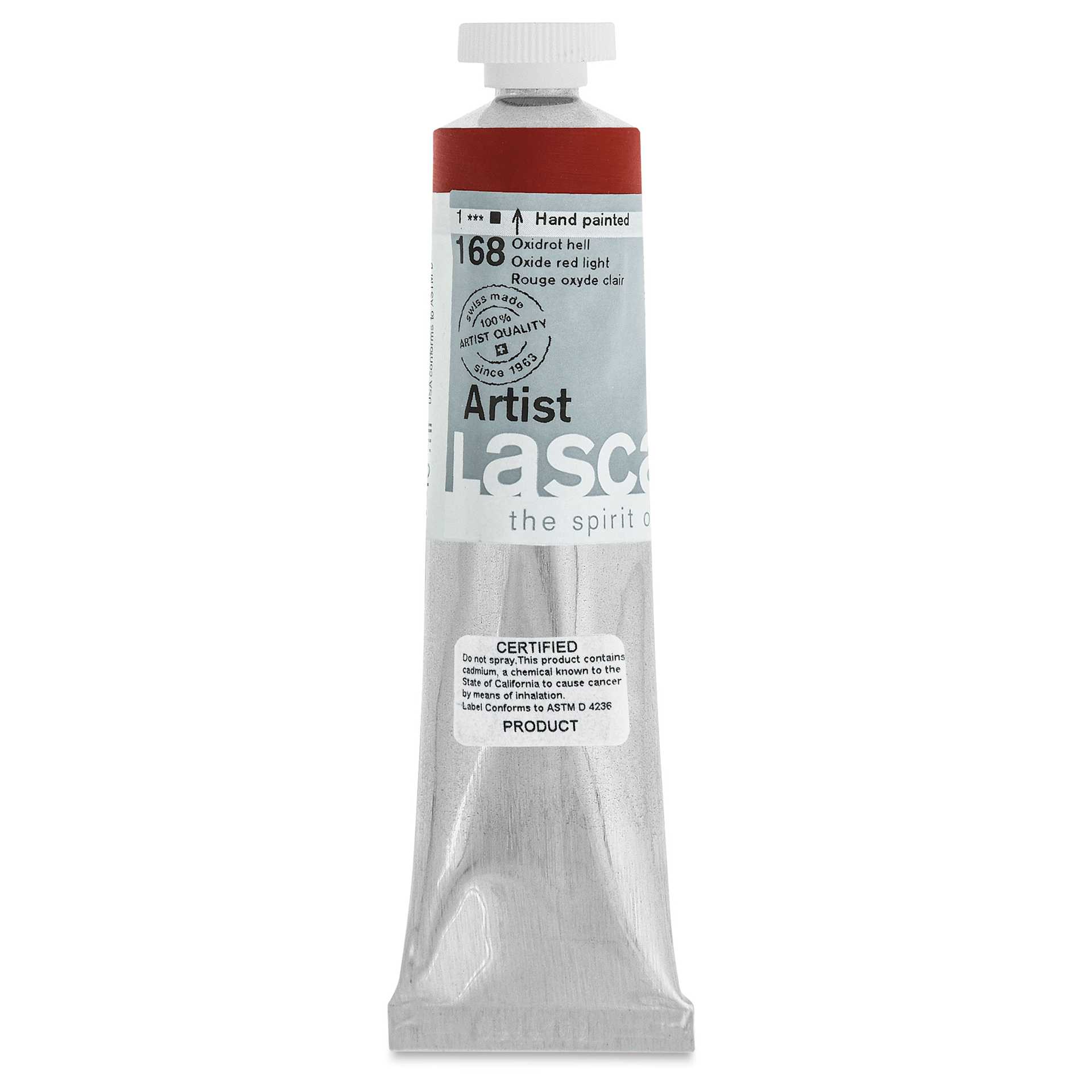 Lascaux Artist Acrylics - Oxide Red Light, 45 ml tube