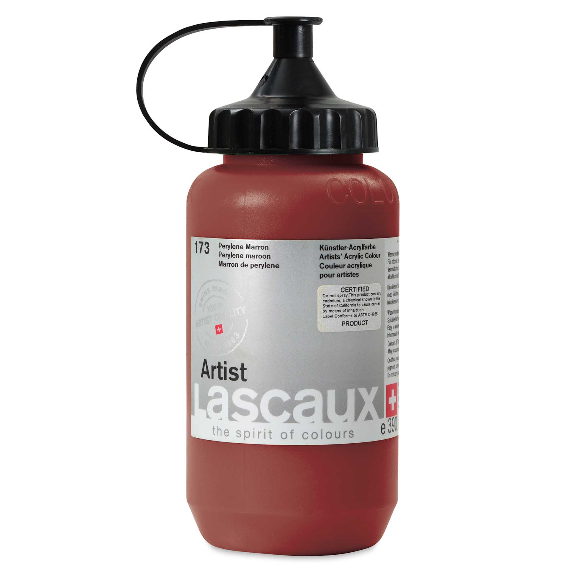 Lascaux Artist Acrylics - Perylene Maroon, 390 ml Bottle