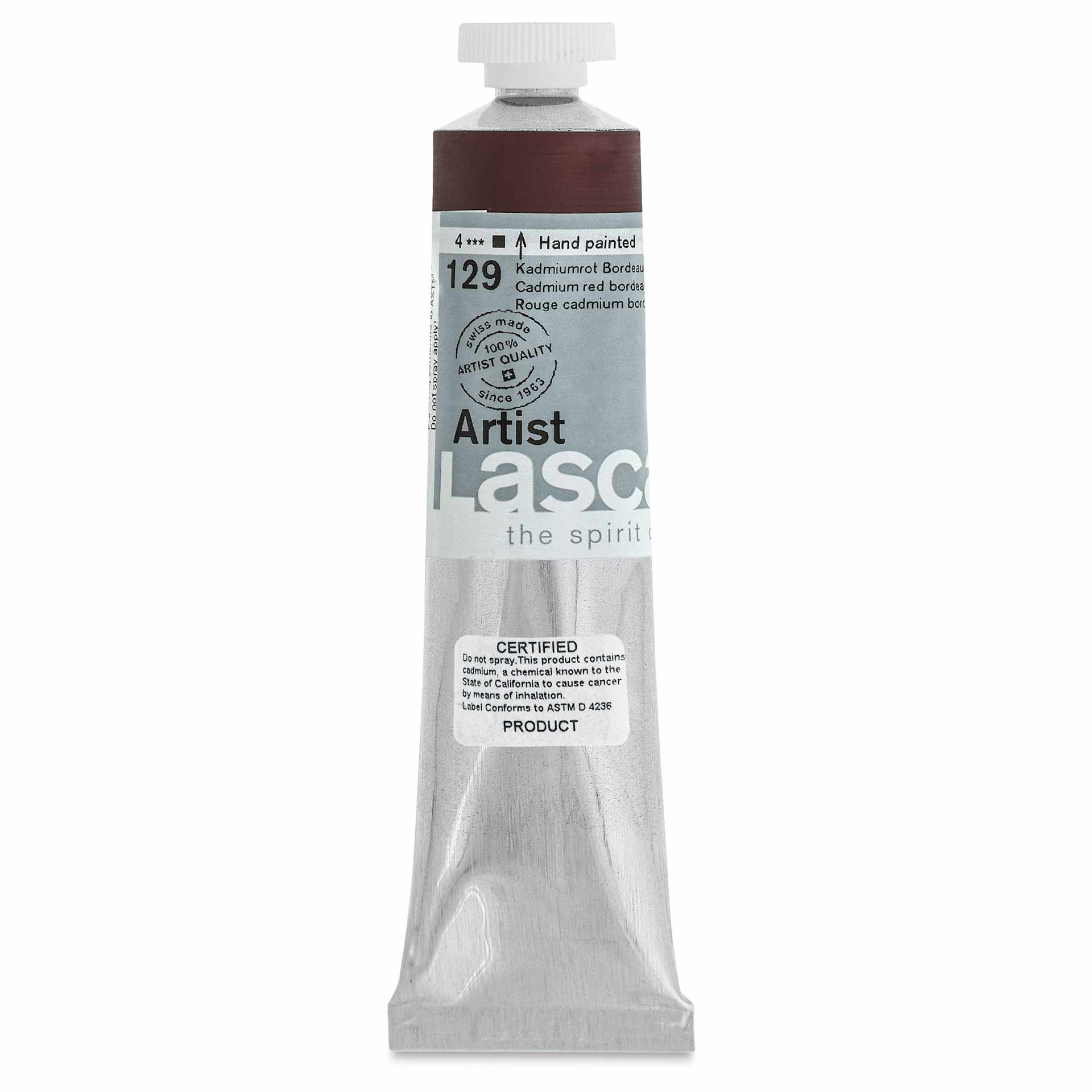 Lascaux Artist Acrylics - Cadmium Red Bordeaux, 45 ml tube