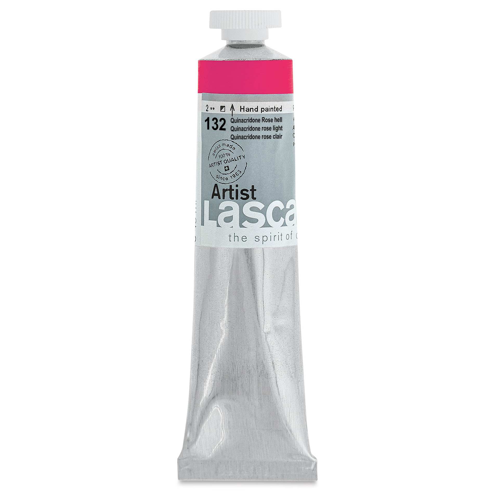 Lascaux Artist Acrylics - Quinacridone Rose Light, 45 ml tube
